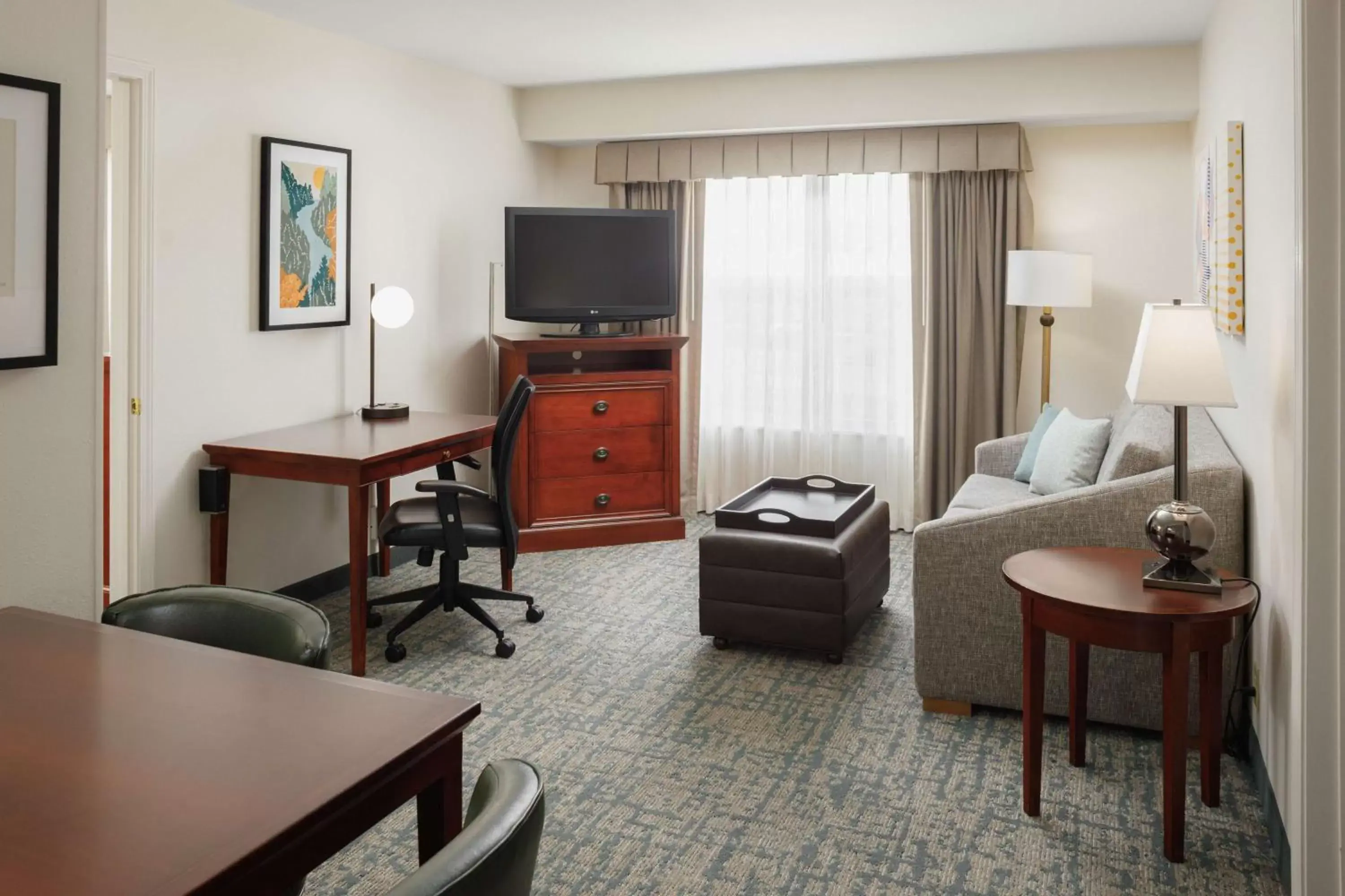 View (from property/room), TV/Entertainment Center in Homewood Suites by Hilton Knoxville West at Turkey Creek