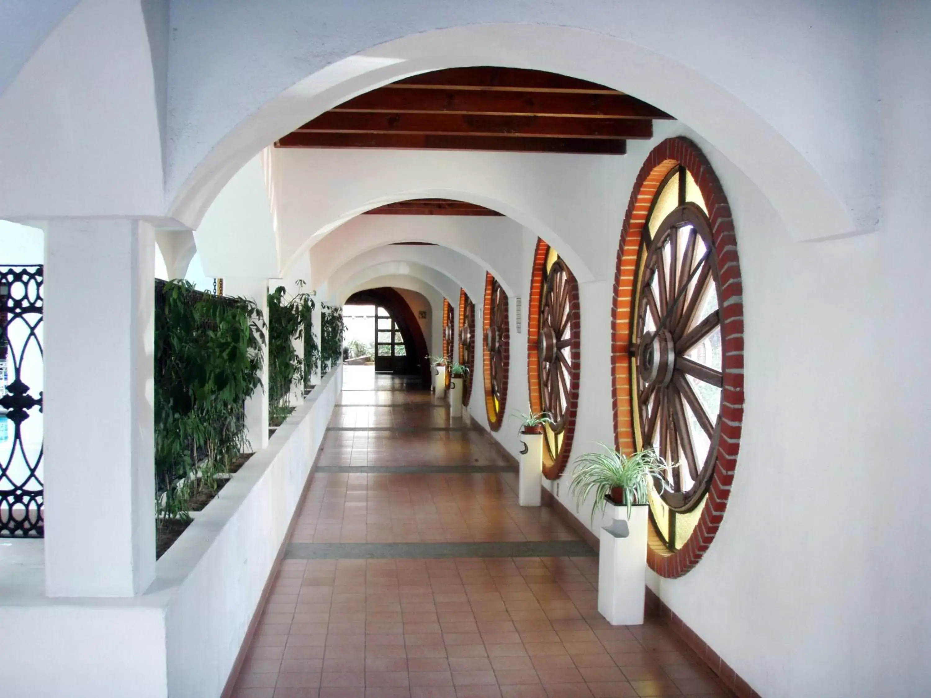 Inner courtyard view in GS Jerocs Tlaxcala