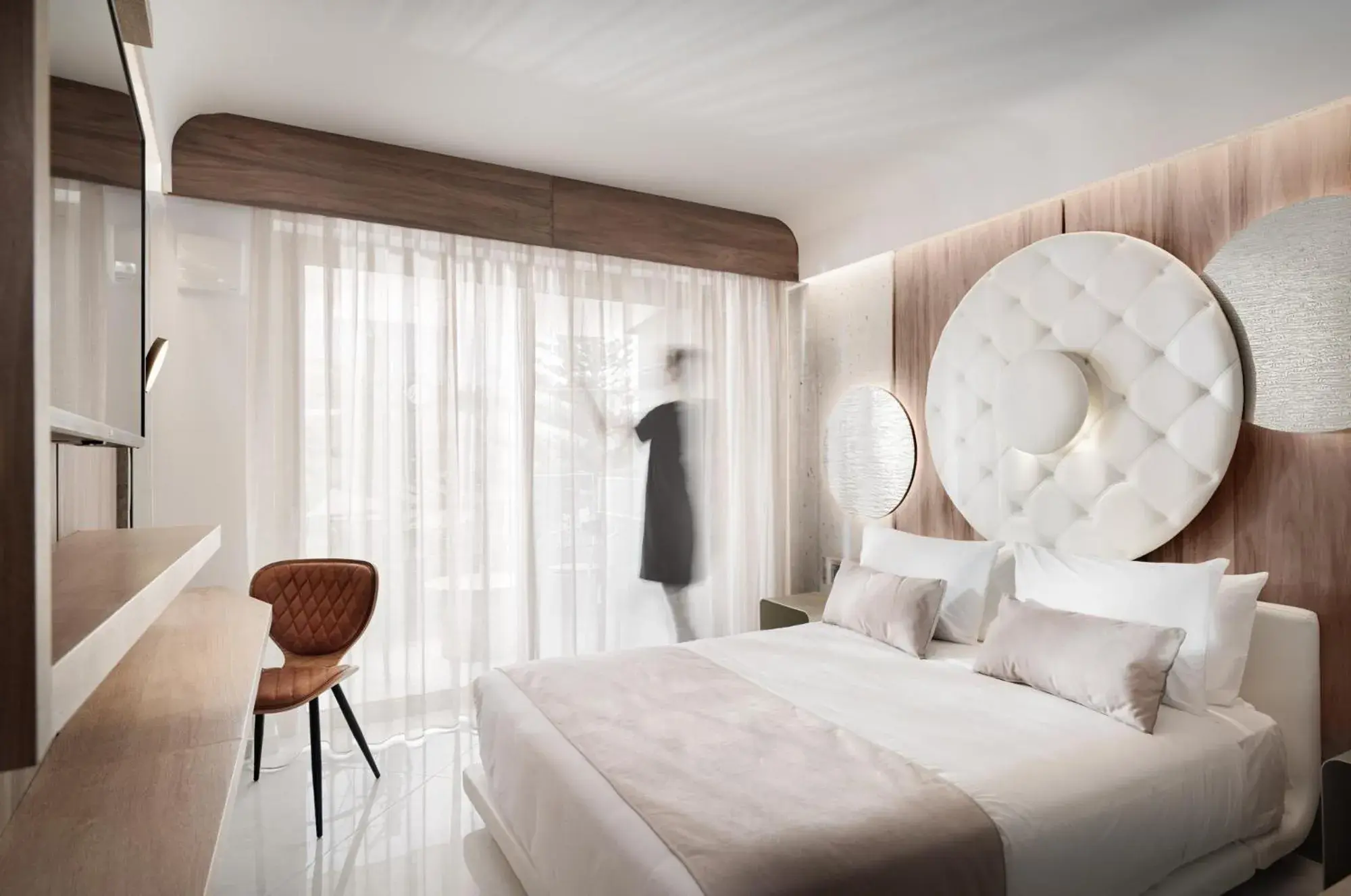 Bedroom, Bed in Nautilux Rethymno by Mage Hotels