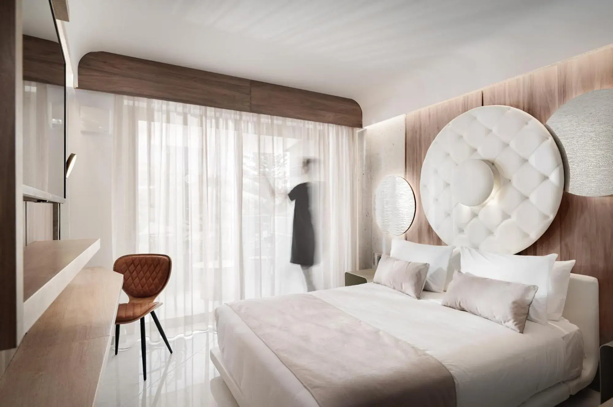 Bedroom, Bed in Nautilux Rethymno by Mage Hotels Bedroom, Bed in Nautilux Rethymno by Mage Hotels