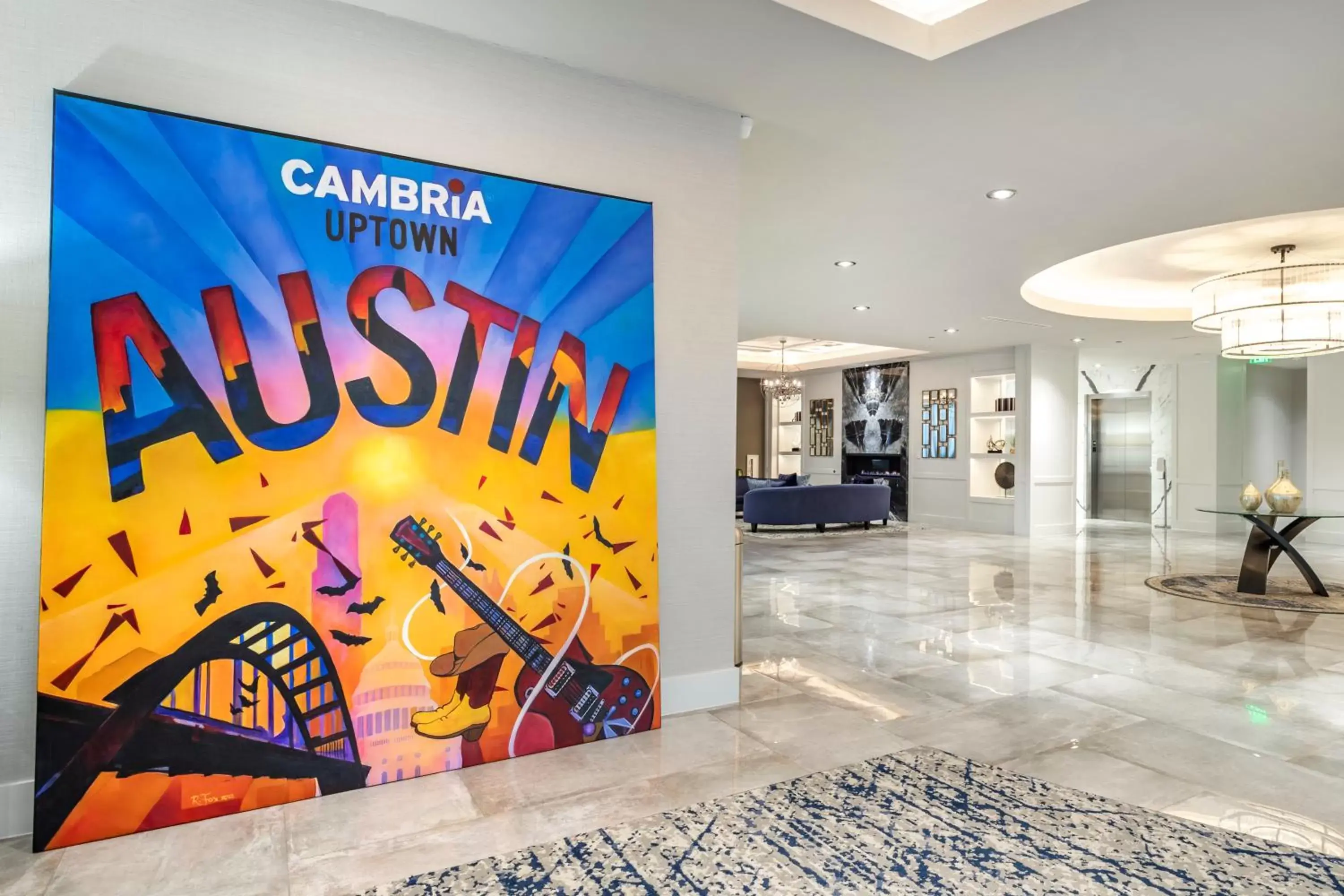 Lobby or reception in Cambria Hotel Austin Uptown near the Domain
