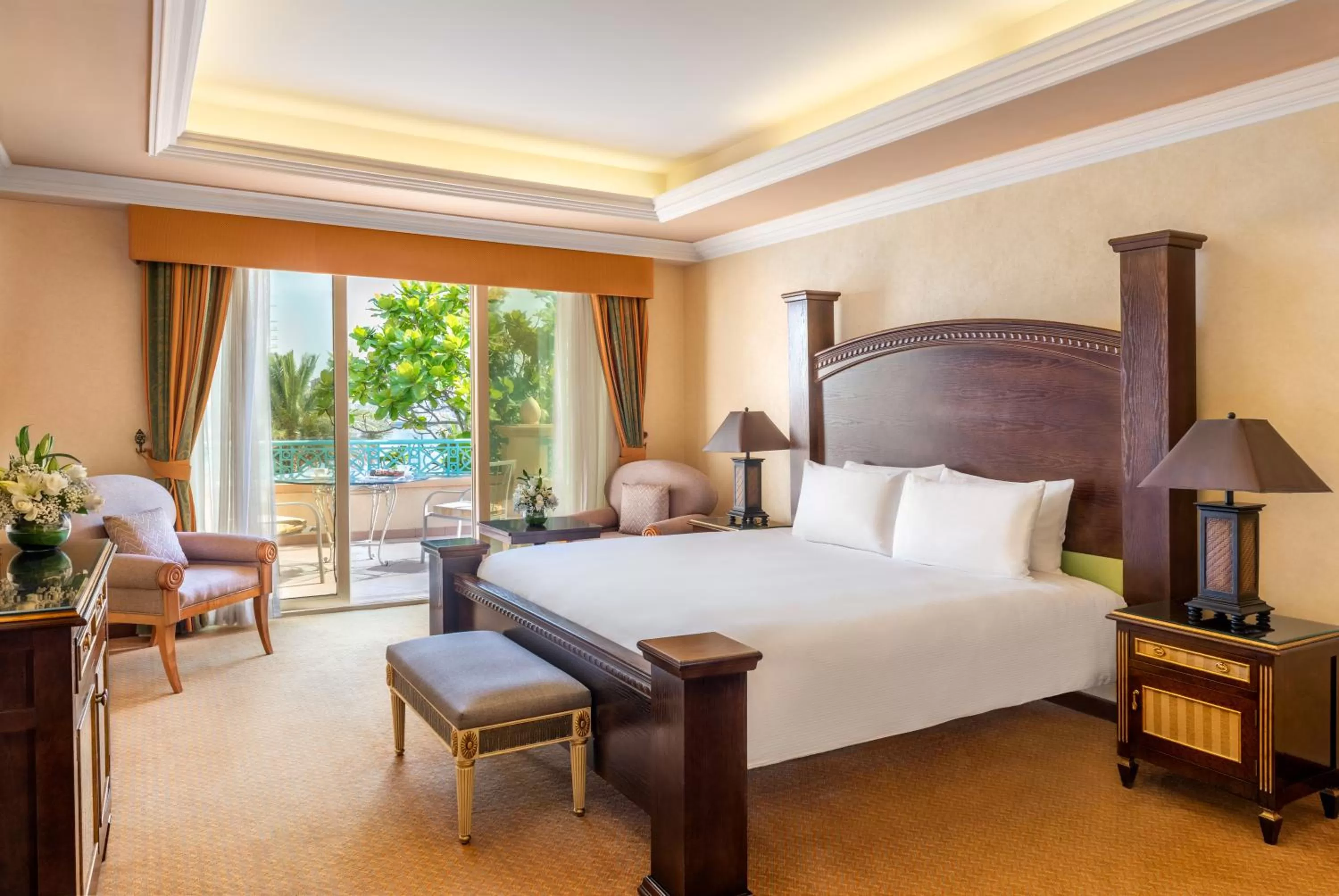 View (from property/room), Bed in Al Raha Beach Resort & Spa