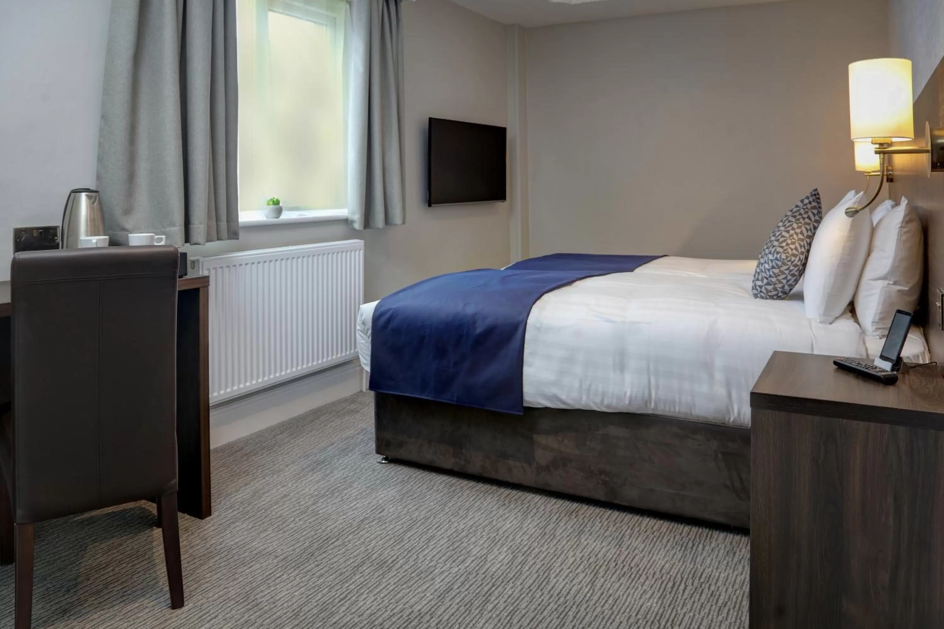 Bedroom, Bed in Trafford Hall Hotel Manchester, Trademark Collection by Wyndham