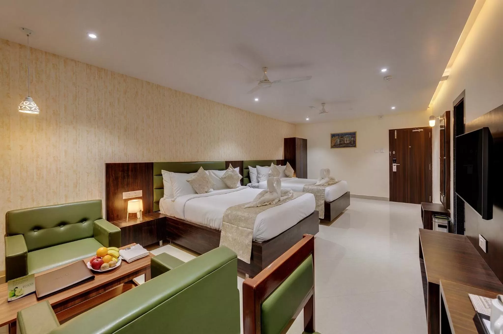 View (from property/room), Bed in Guruprerna Beacon Resort, Dwarka