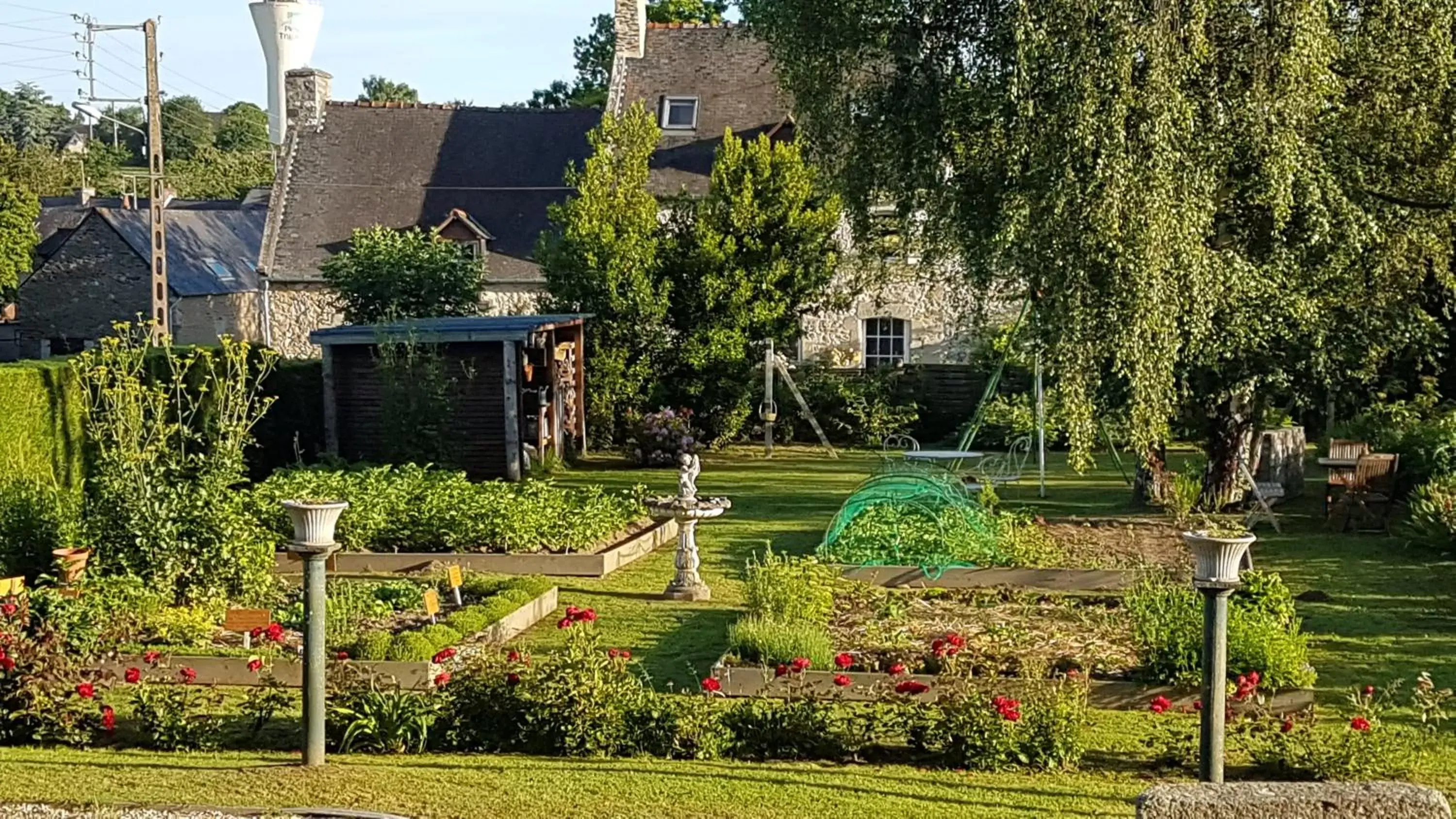 Garden in Le Manoir de la Bigotière