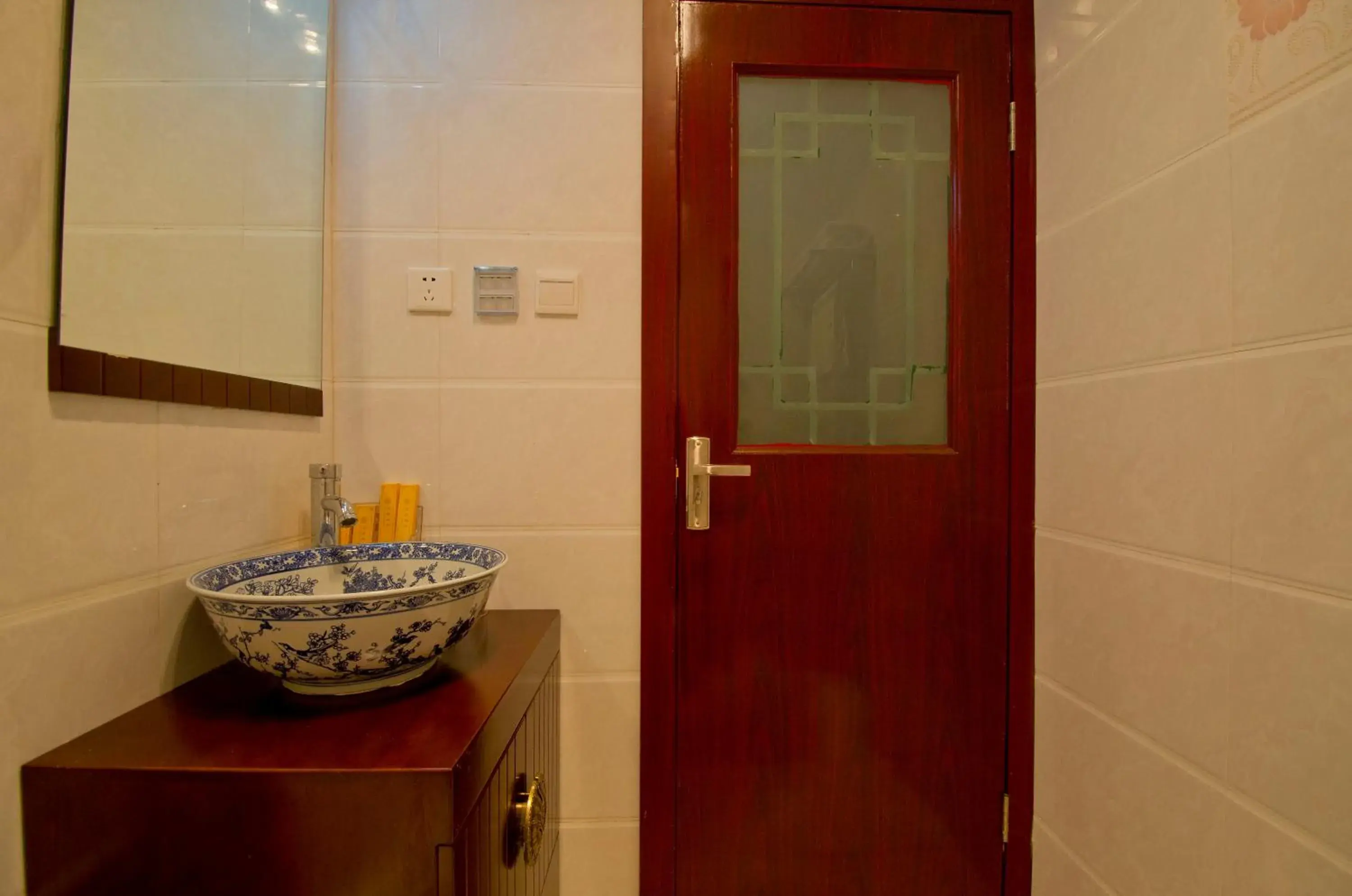 Decorative detail, Bathroom in Qianmen Courtyard Hotel