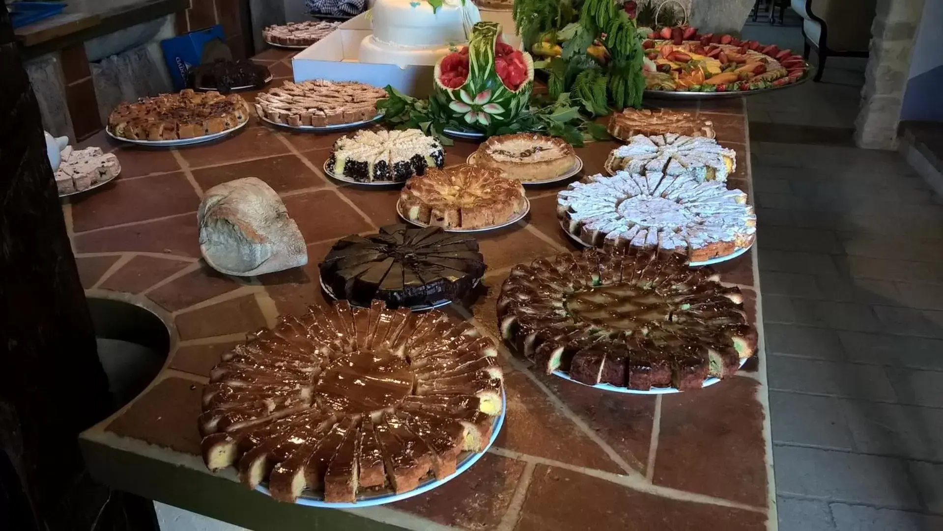 Continental breakfast in Antica Taverna del Principe