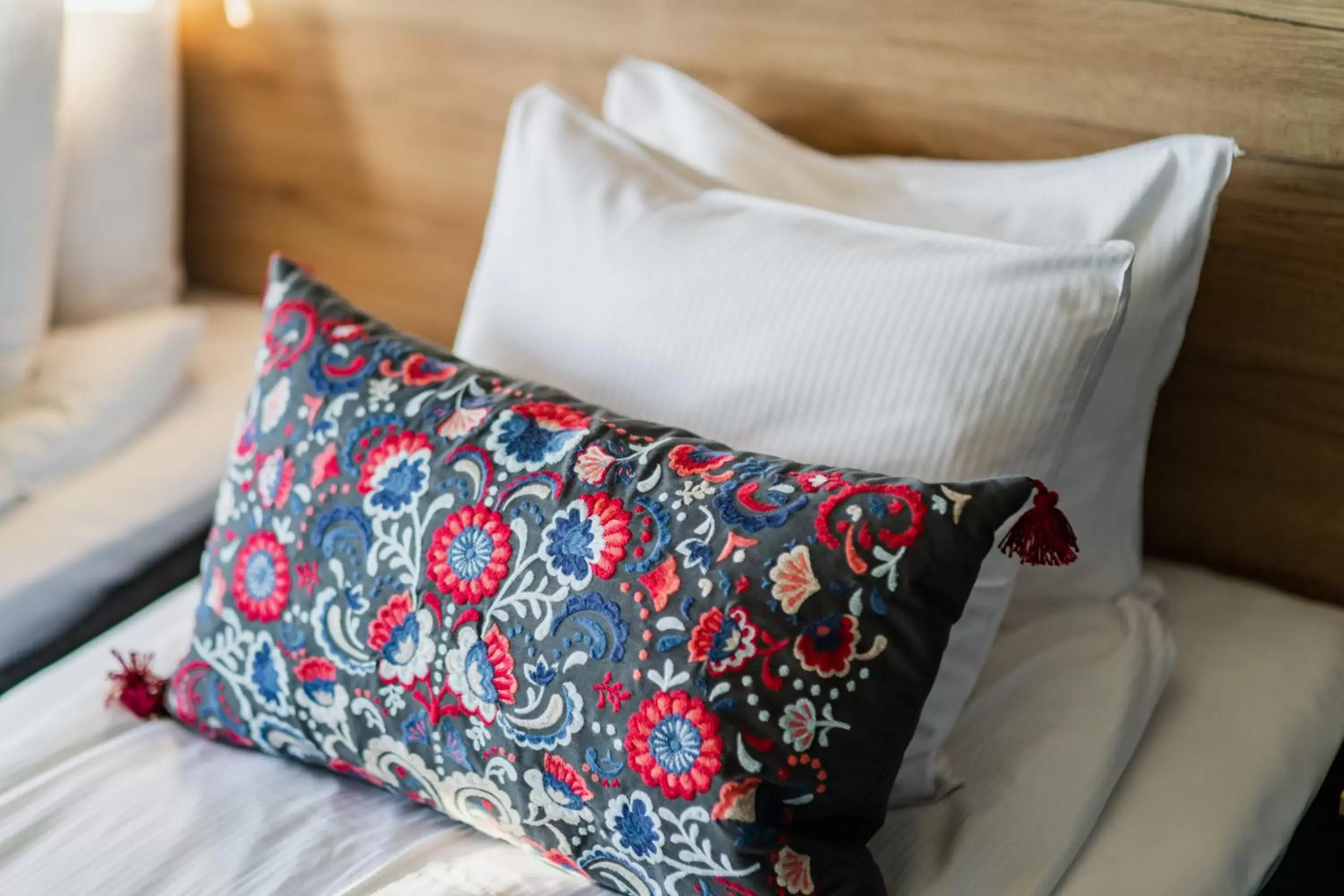 Decorative detail, Bed in Hotell Fridhemsgatan