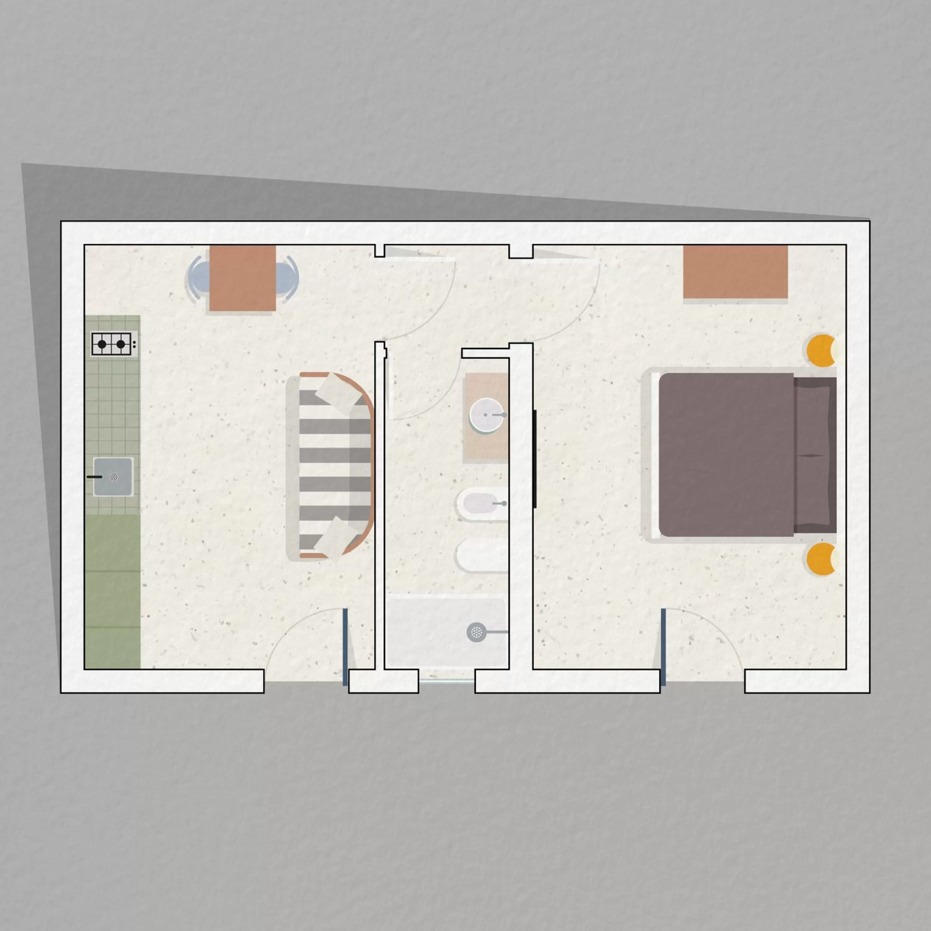 Floor plan in Living u HomeSuites