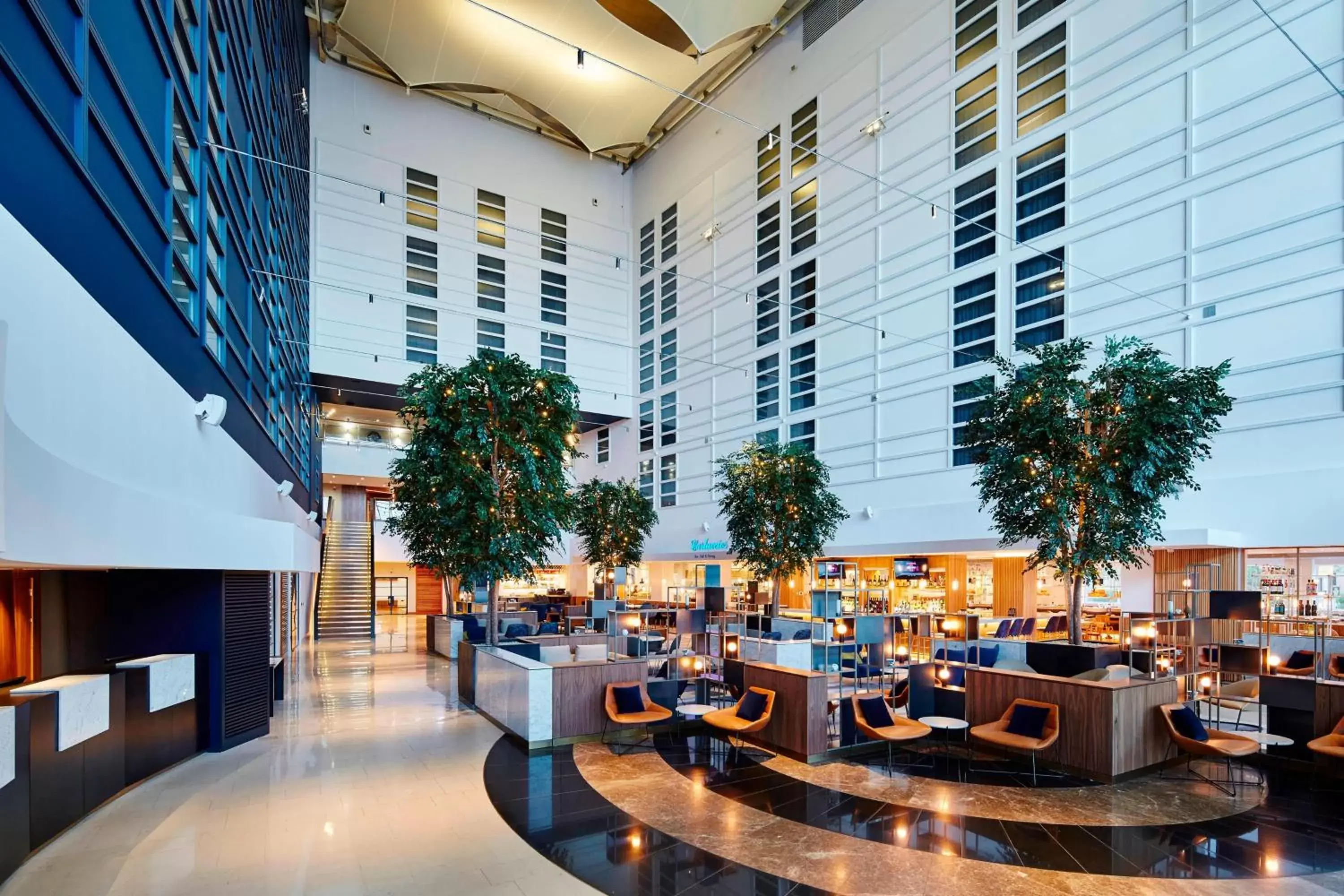 Lobby or reception in London Heathrow Marriott Hotel