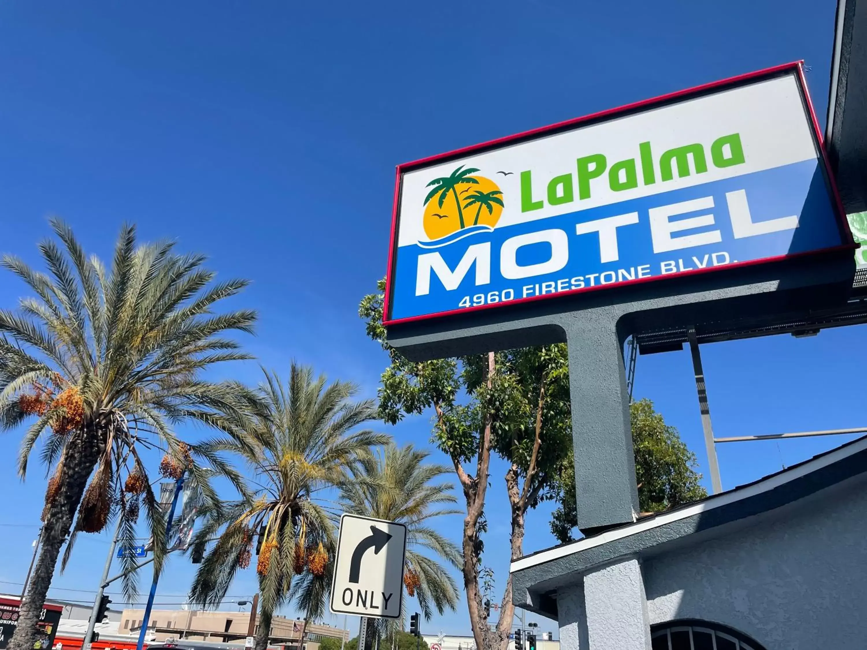 Property logo or sign in La Palma Motel, South Gate - Los Angeles area