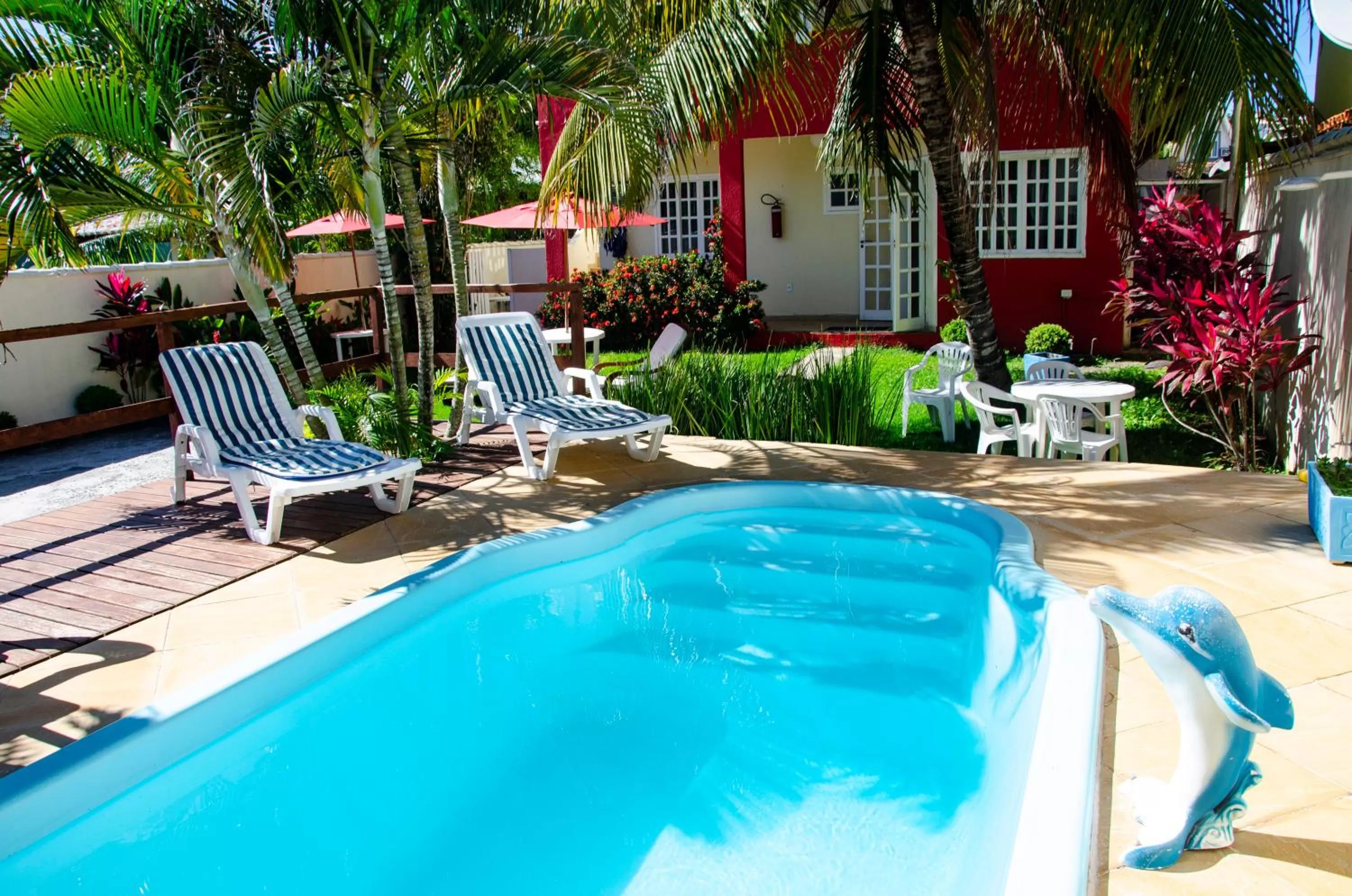 Pool view in Pousada Luzes de Geribá