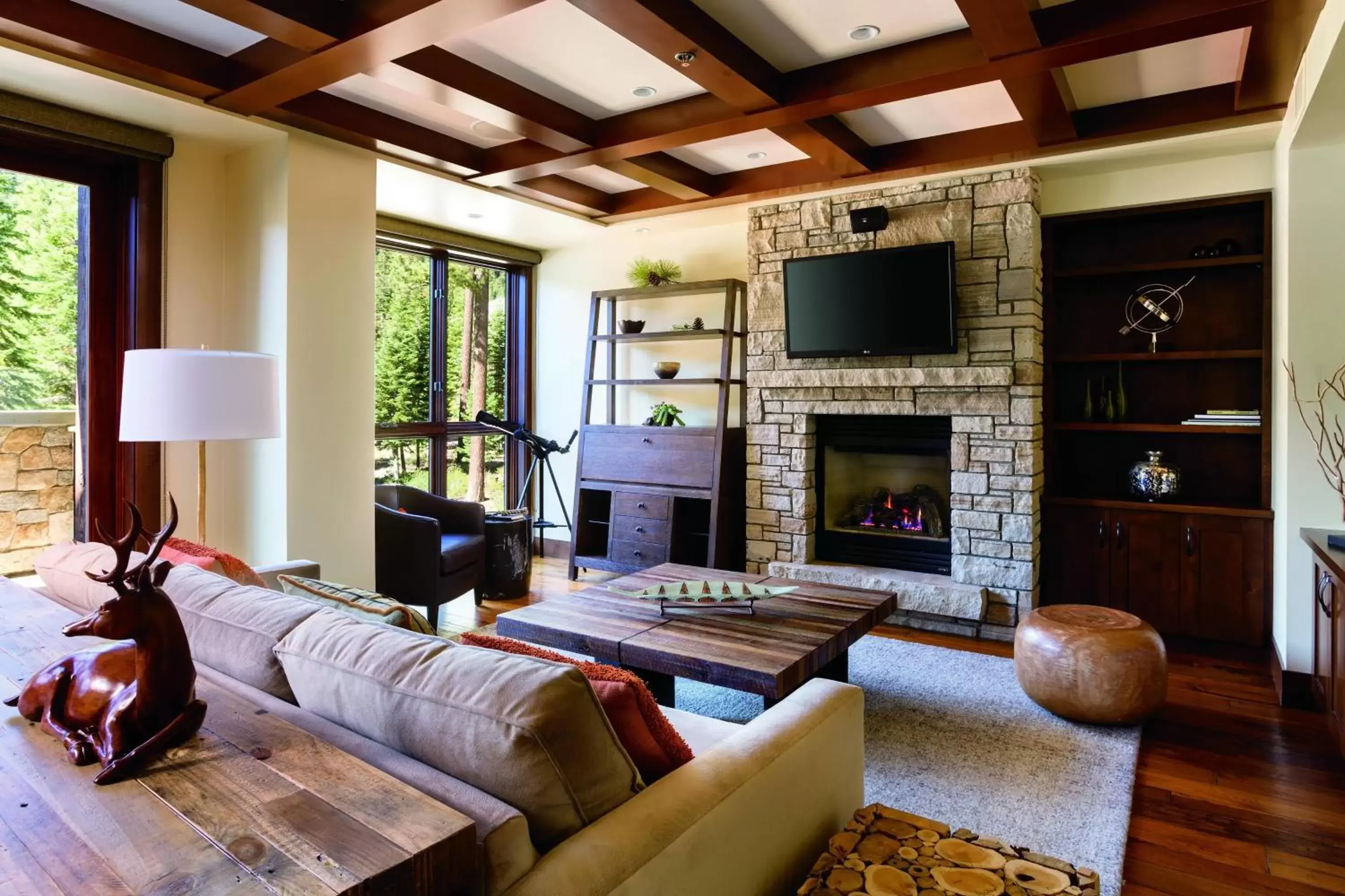 Living room, Seating Area in The Ritz-Carlton, Lake Tahoe