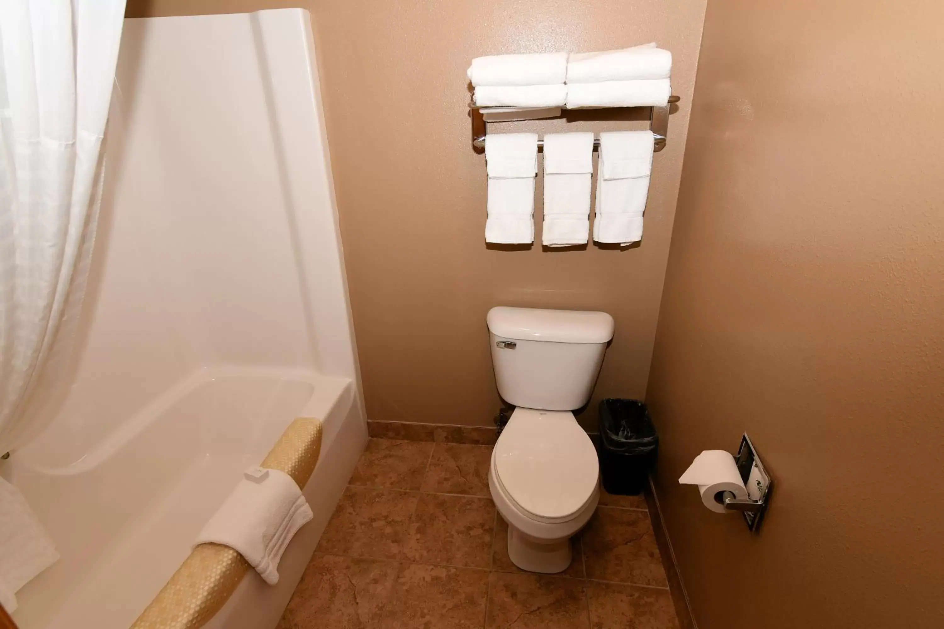 Toilet, Bathroom in Cobblestone Inn & Suites - Denison | Majestic Hills