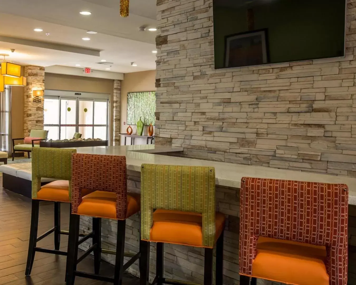 Lobby or reception, Restaurant/Places to Eat in Comfort Inn Sylva - Cullowhee