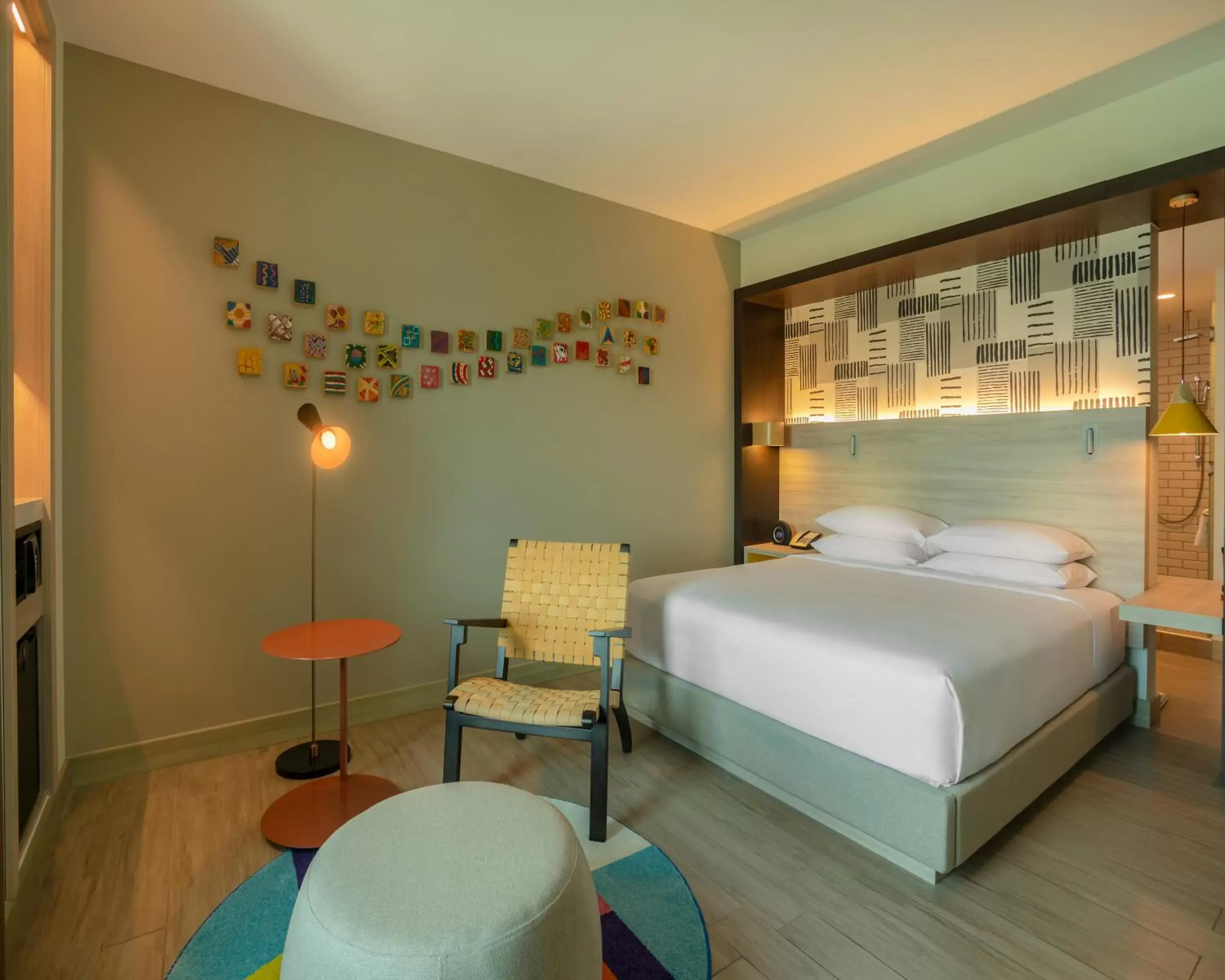 Decorative detail, Bed in Hyatt Centric San Salvador Decorative detail, Bed in Hyatt Centric San Salvador