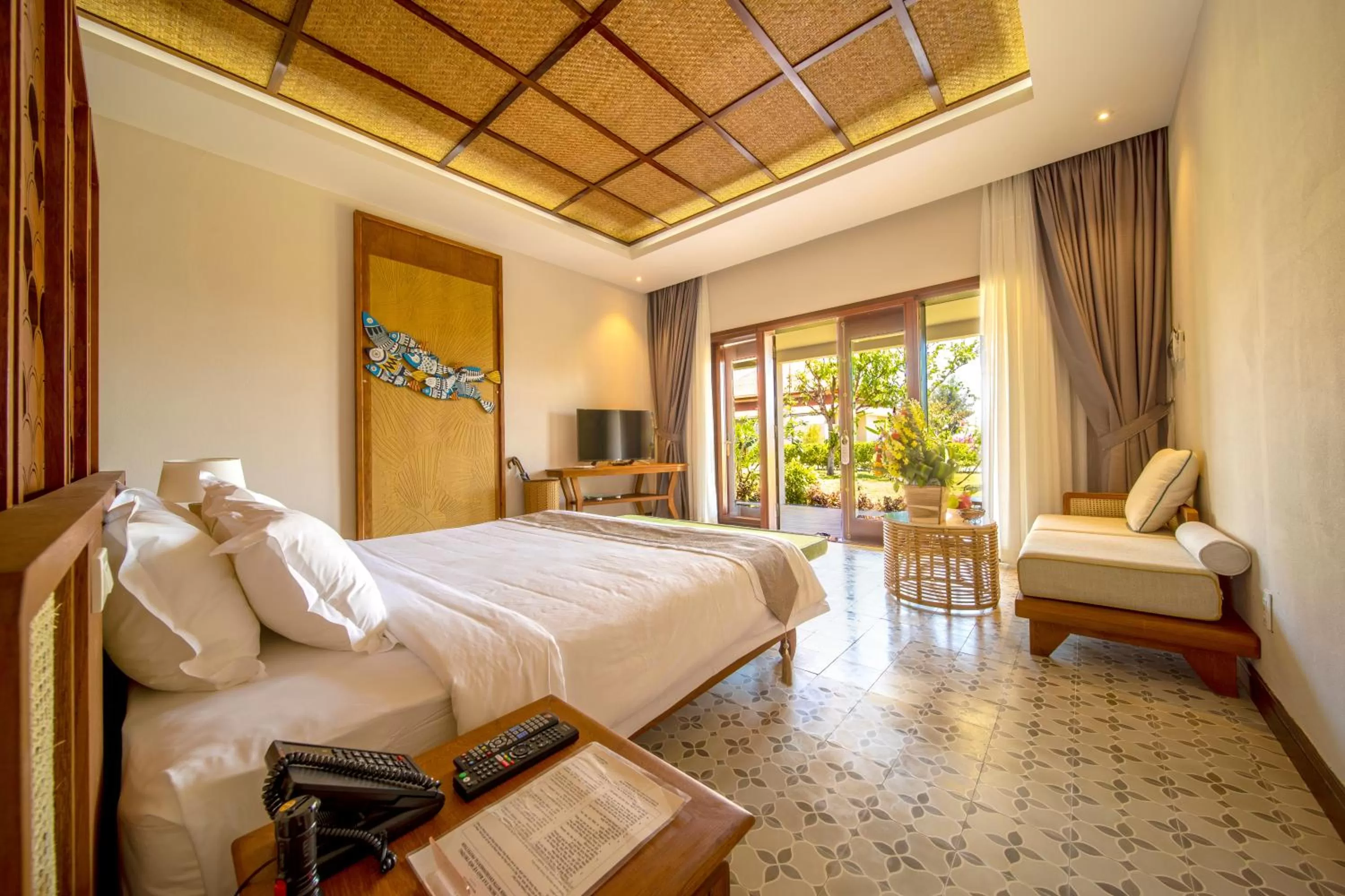 Bed in Sao Mai Beach Resort