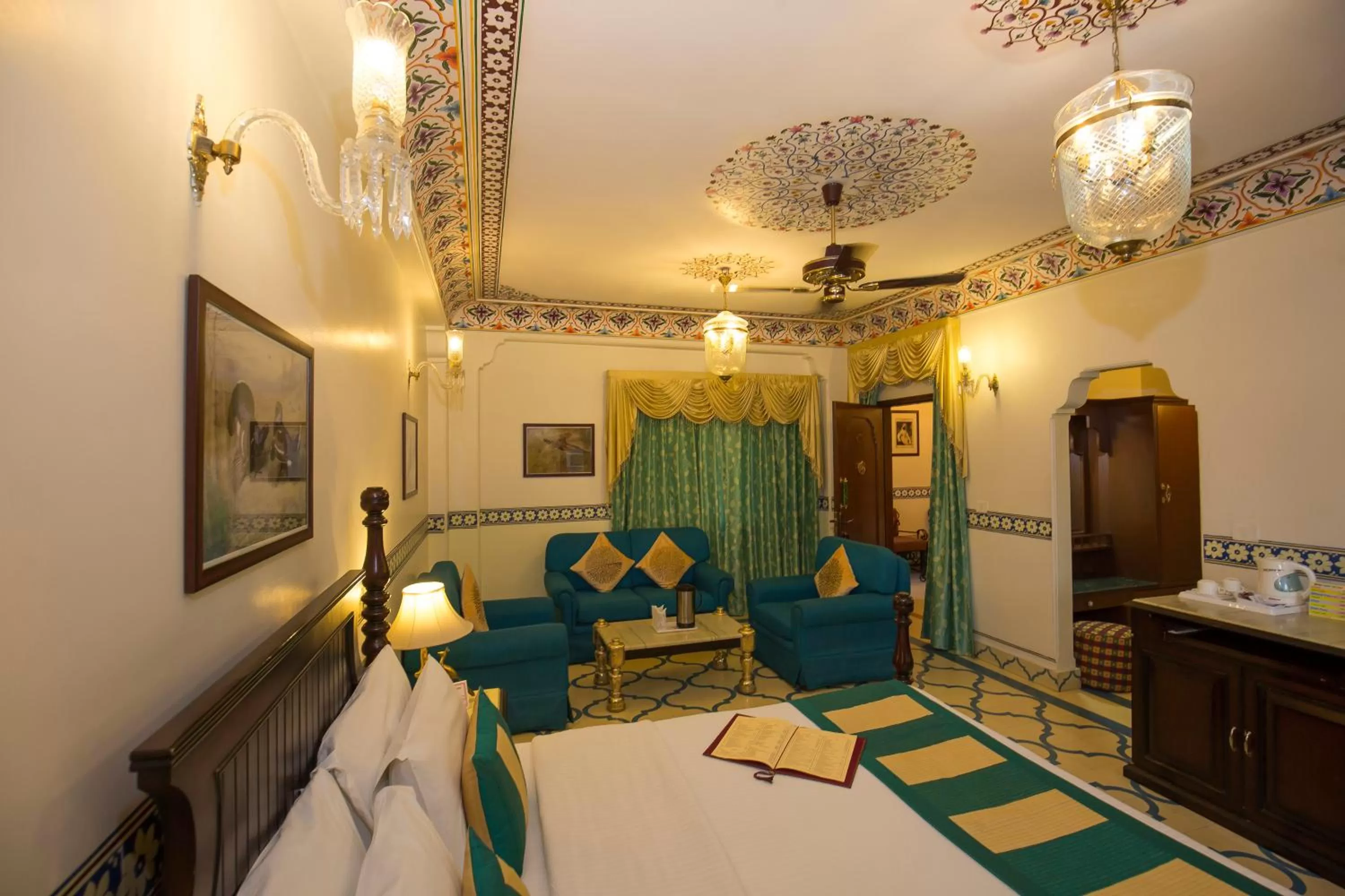 Photo of the whole room, Seating Area in Umaid Bhawan - A Heritage Style Boutique Hotel