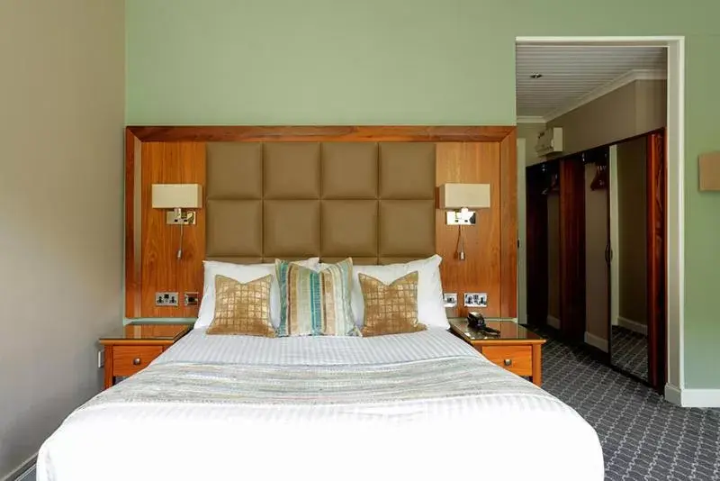 Bed in New Lanark Mill Hotel Bed in New Lanark Mill Hotel