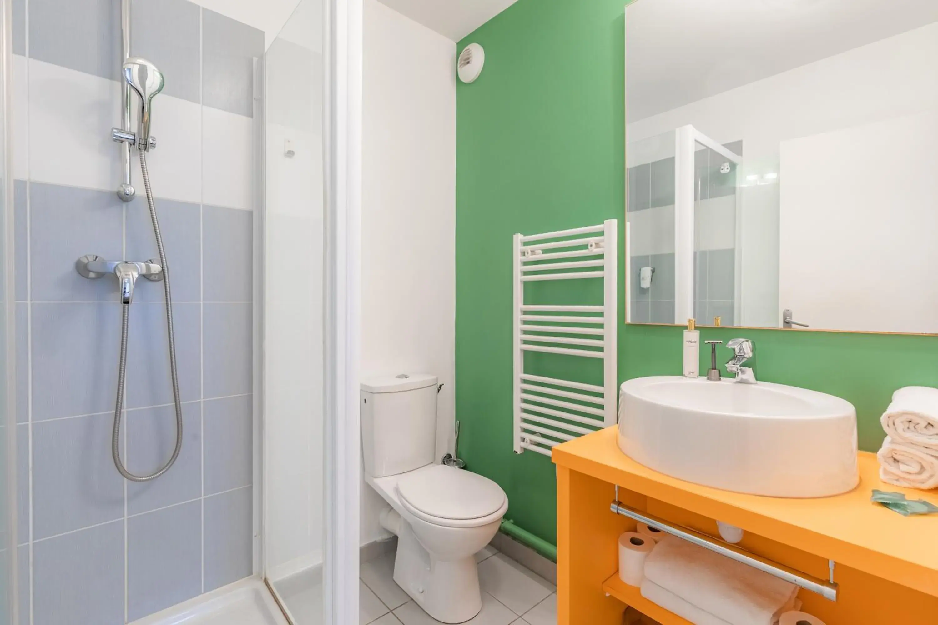 Shower, Bathroom in Appart City Confort Tours