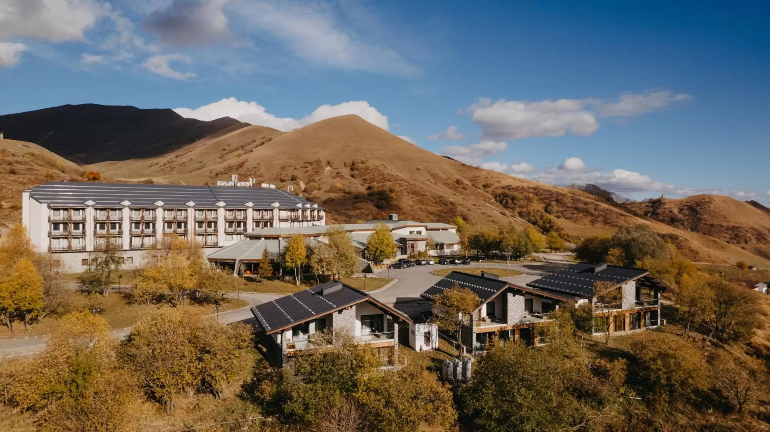 Property building, Bird's-eye View in Marco Polo Hotel Gudauri