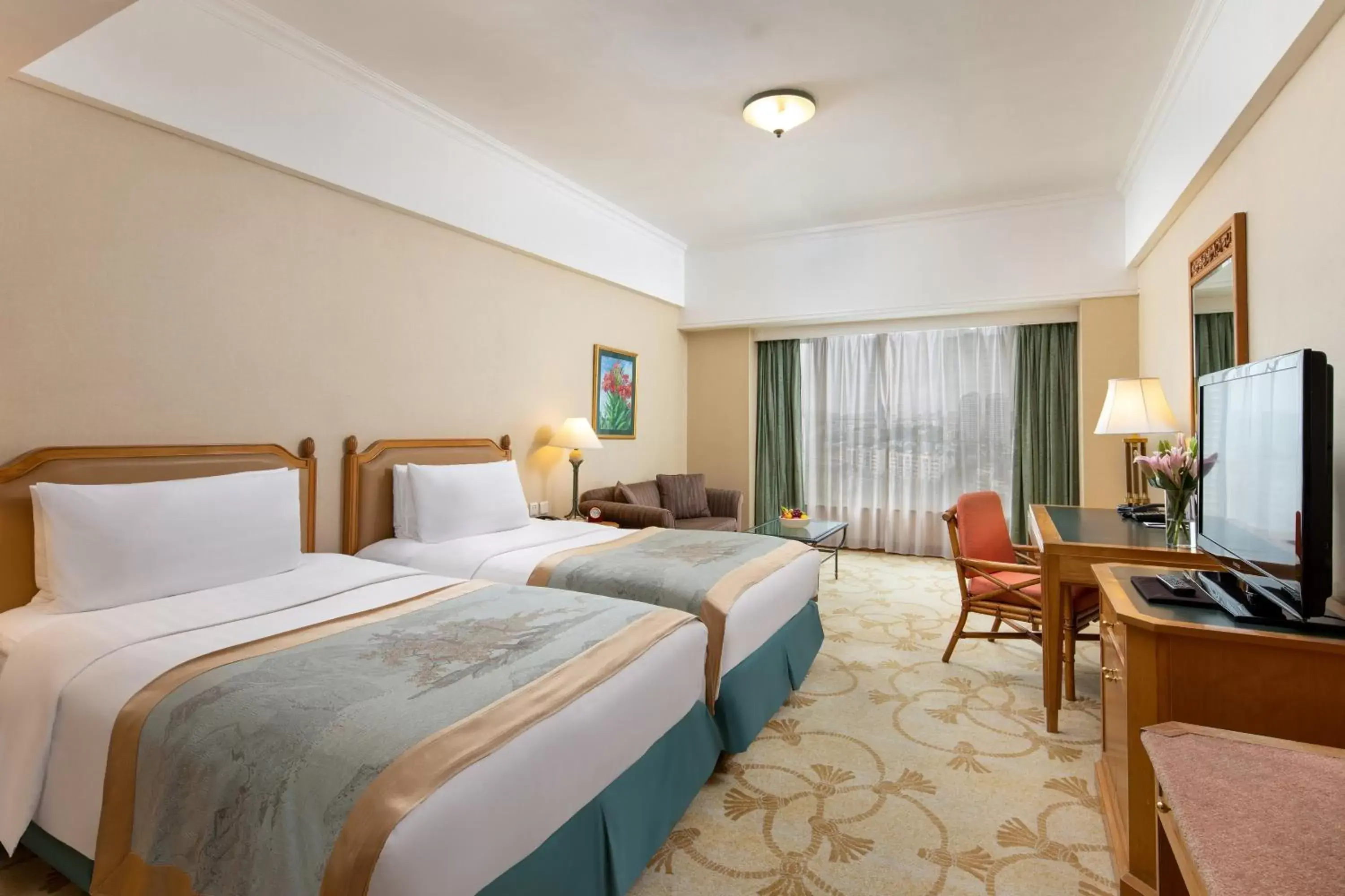 Photo of the whole room, Bed in Shangri-La Beihai Photo of the whole room, Bed in Shangri-La Beihai