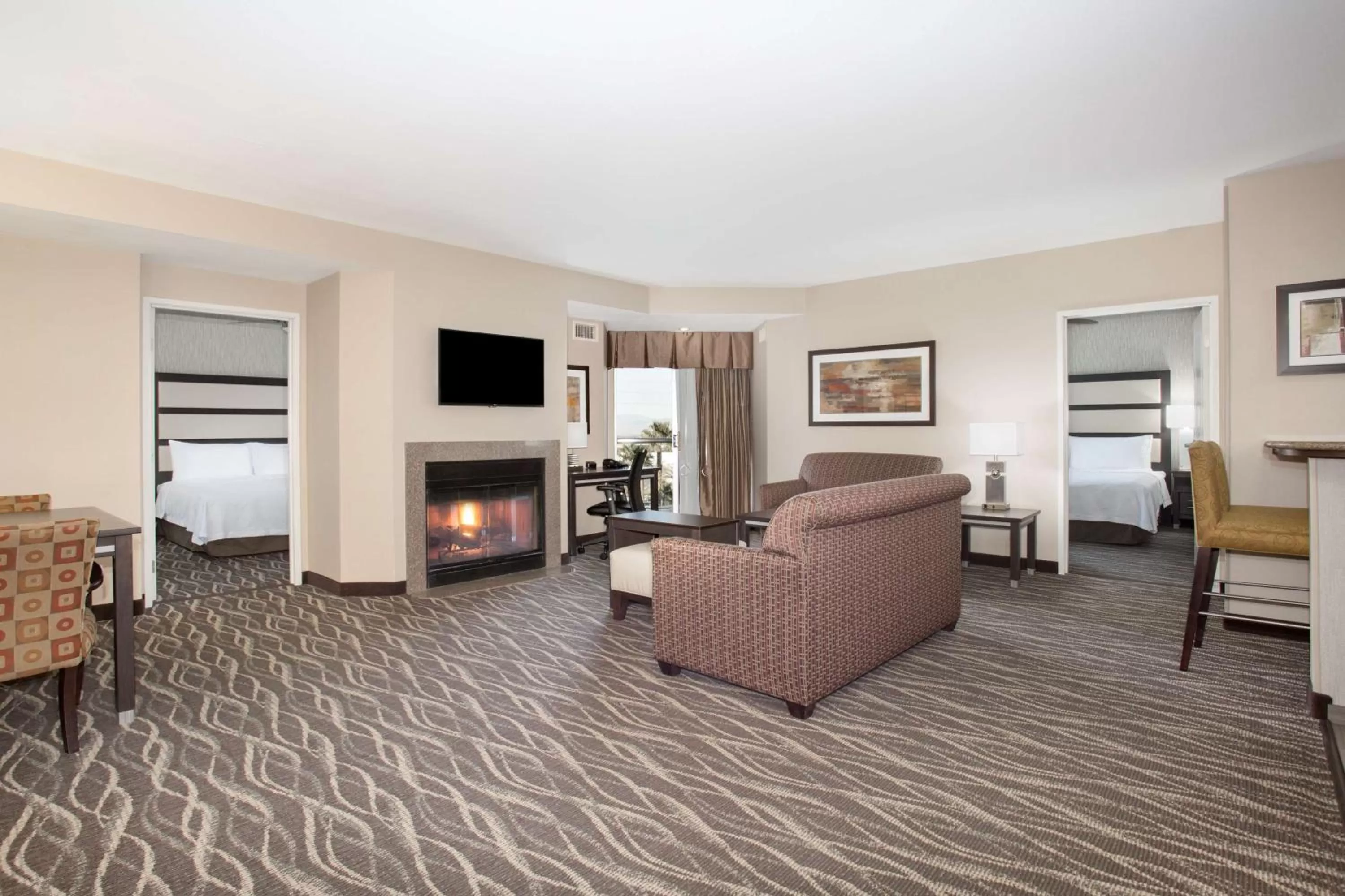 Living room in Homewood Suites by Hilton South Las Vegas