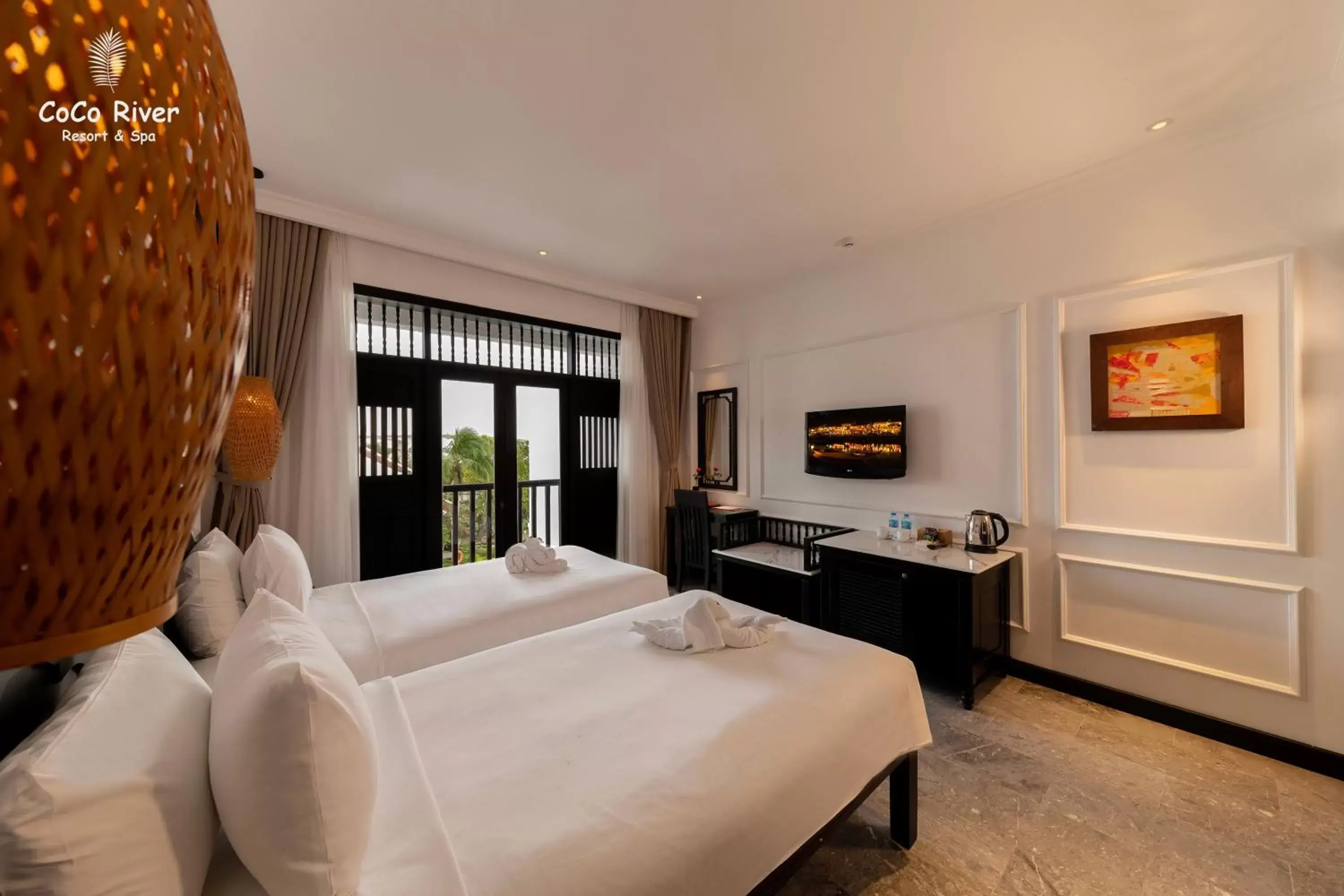 Photo of the whole room, Bed in Hoi An Coco River Resort & Spa