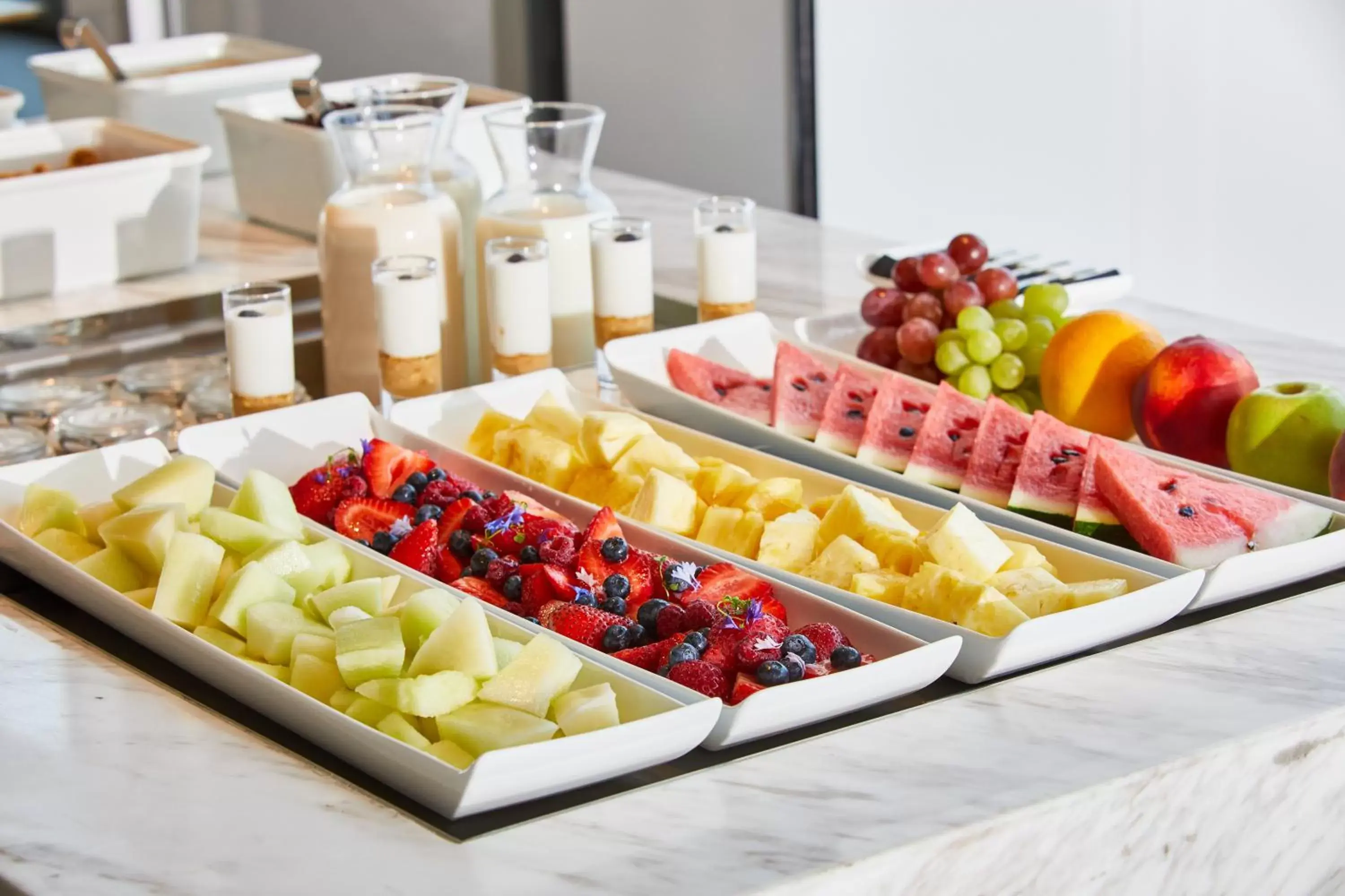 Buffet breakfast in AC Hotel by Marriott Santiago Costanera Center