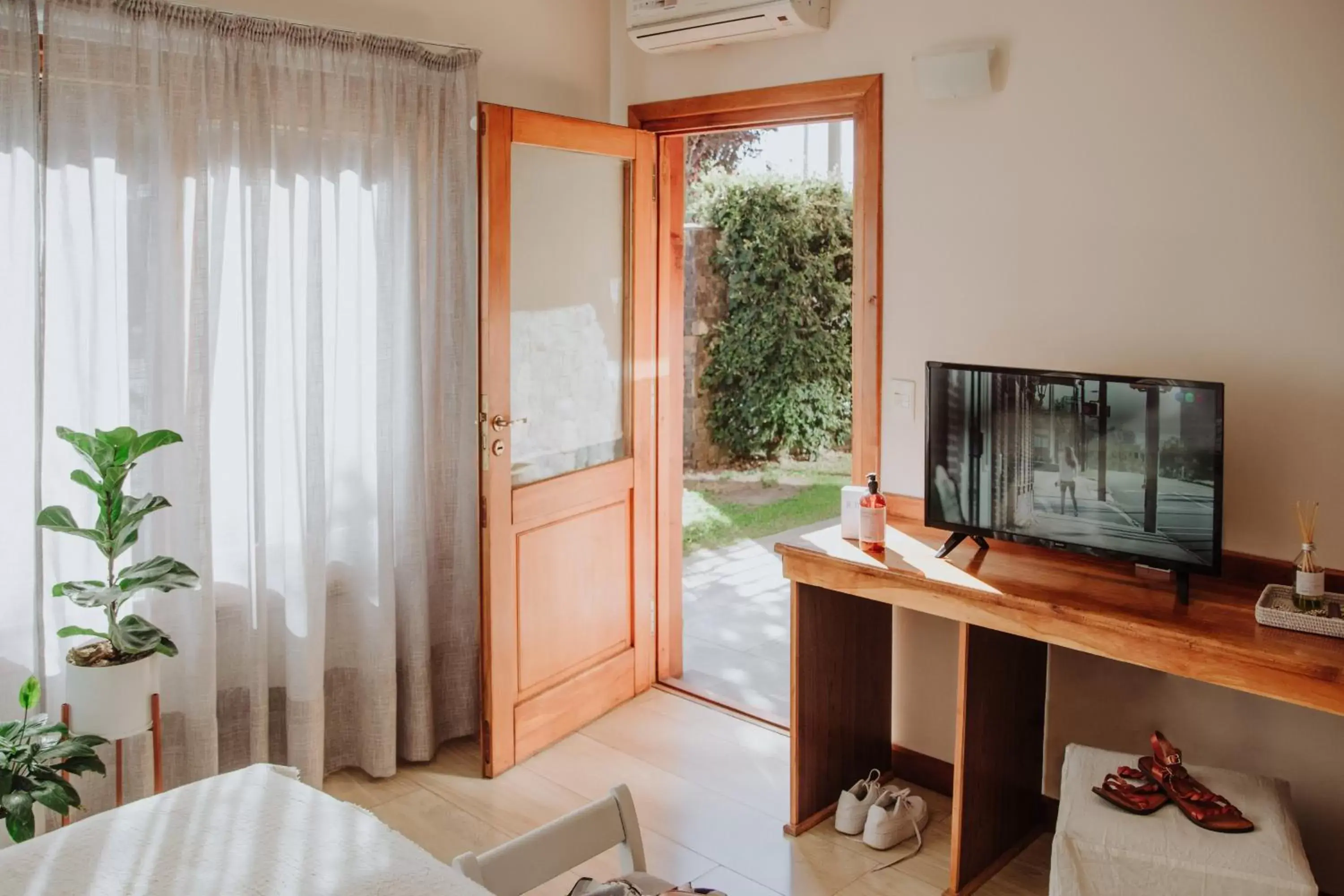 Garden, Bed in Hostería El Coirón Garden, Bed in Hostería El Coirón