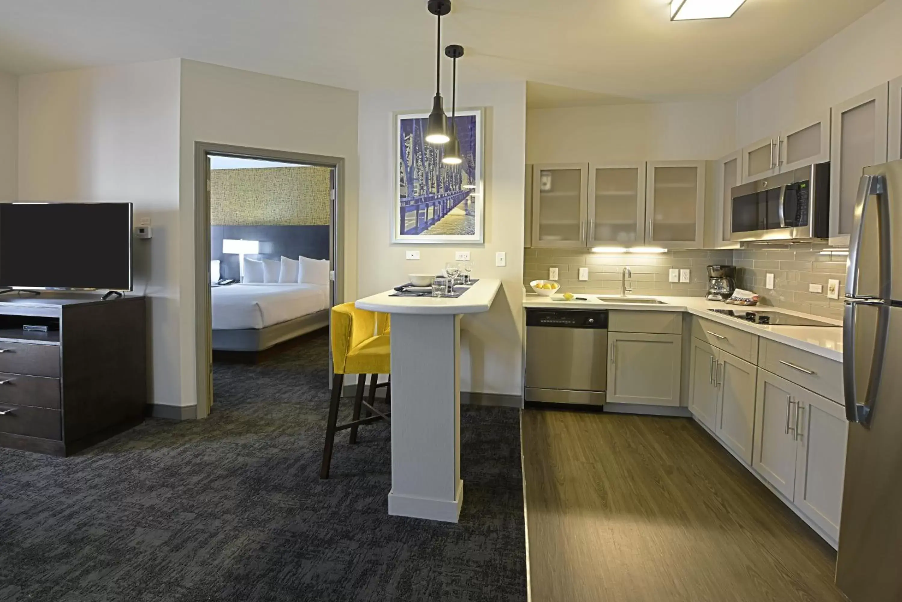 Photo of the whole room, Kitchen/Kitchenette in Staybridge Suites - Little Rock - Medical Center, an IHG Hotel