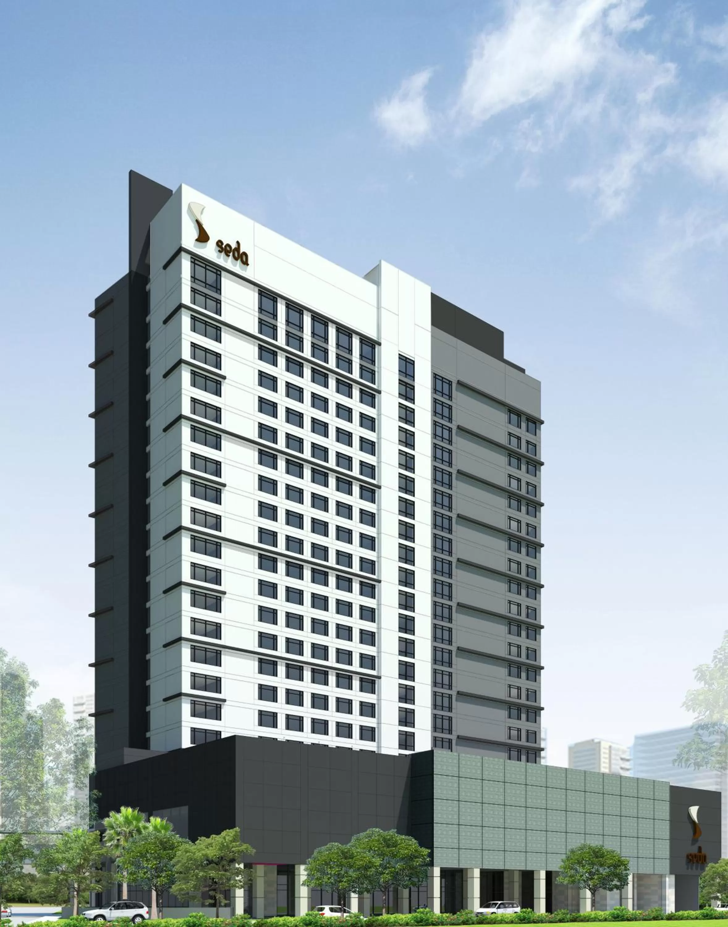 Facade/entrance in Seda Vertis North