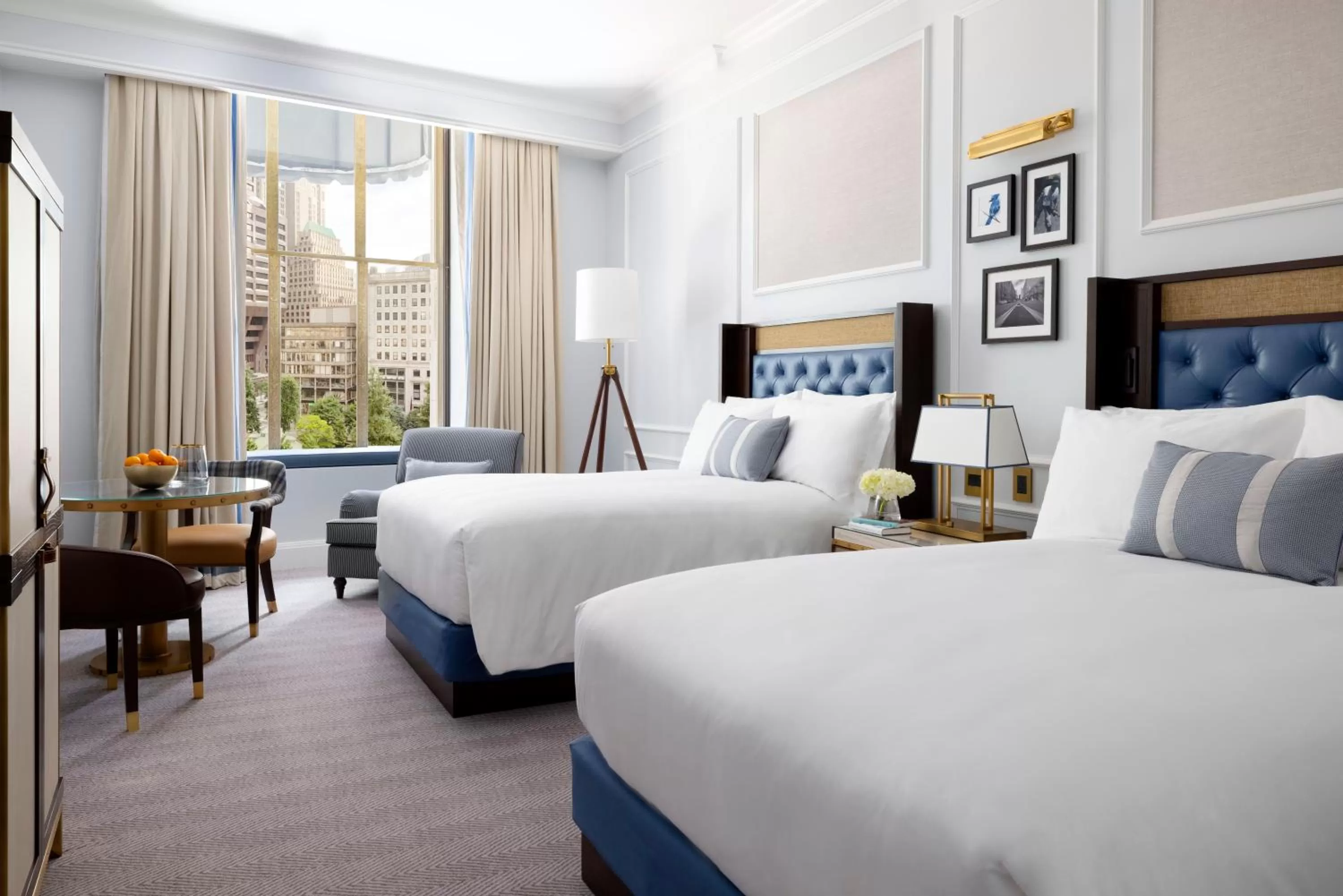 Bed in The Langham, Boston