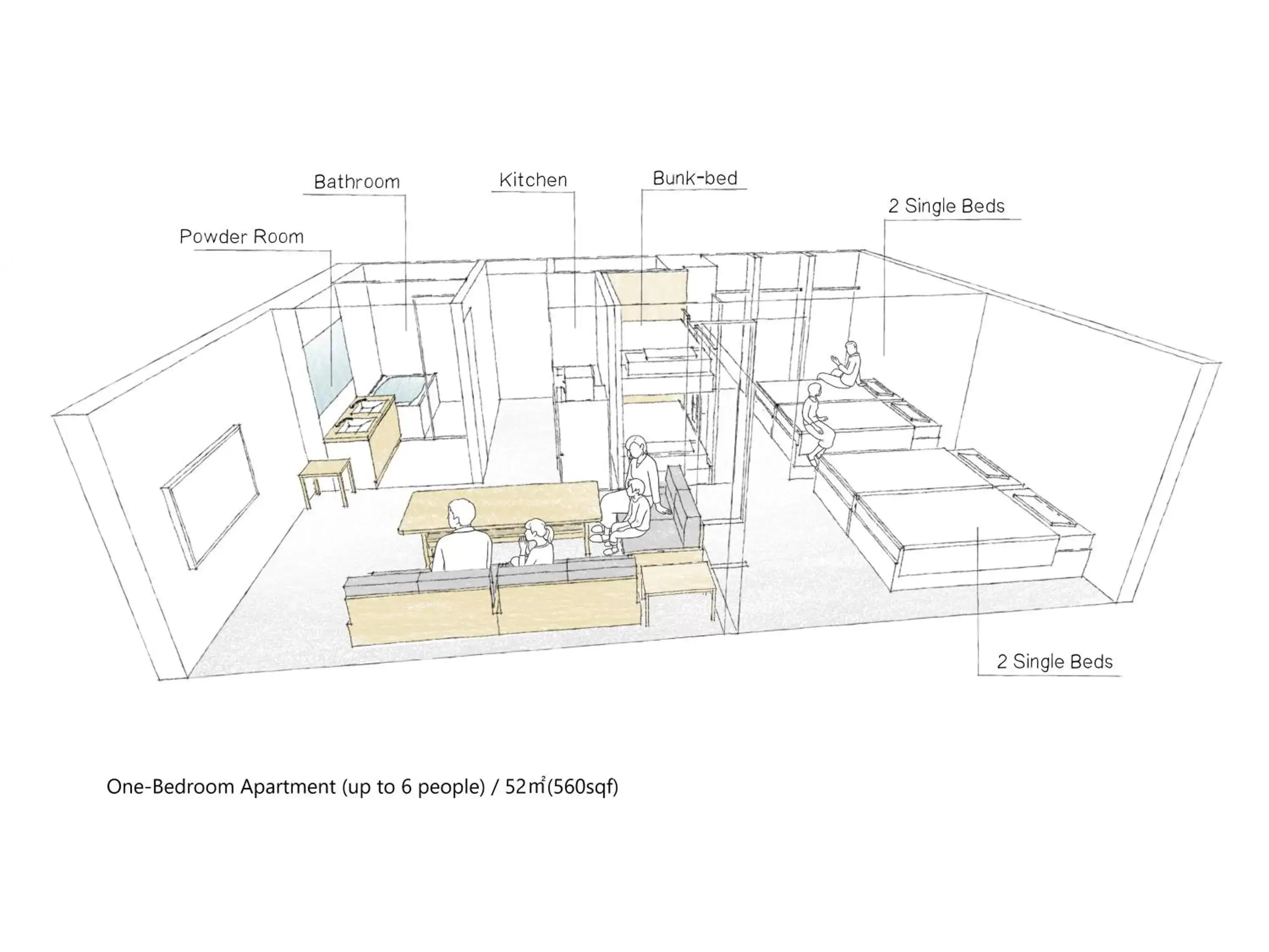 Floor plan in MIMARU Tokyo Asakusa Station Floor plan in MIMARU Tokyo Asakusa Station