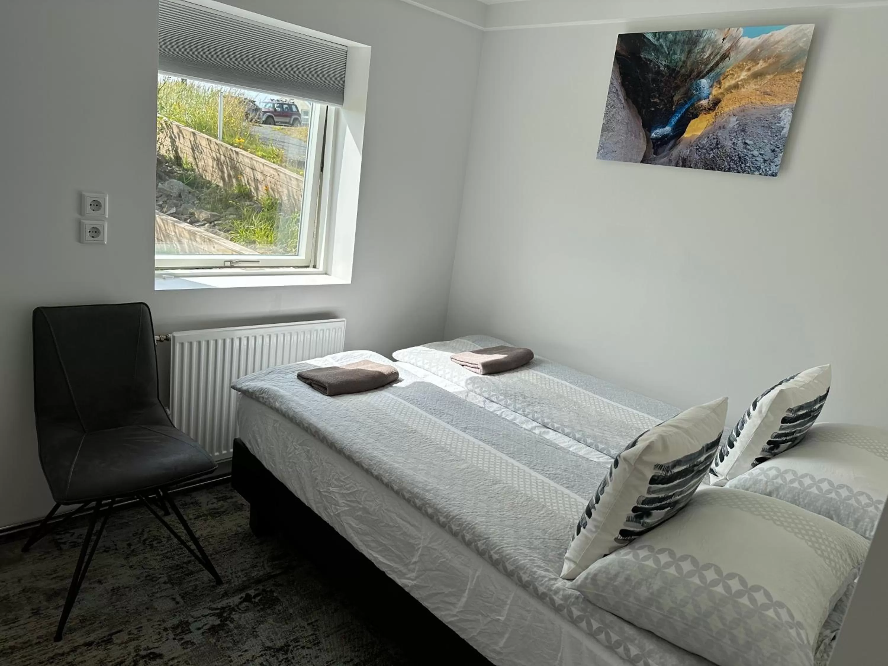 Bed in Guesthouse Dyngja