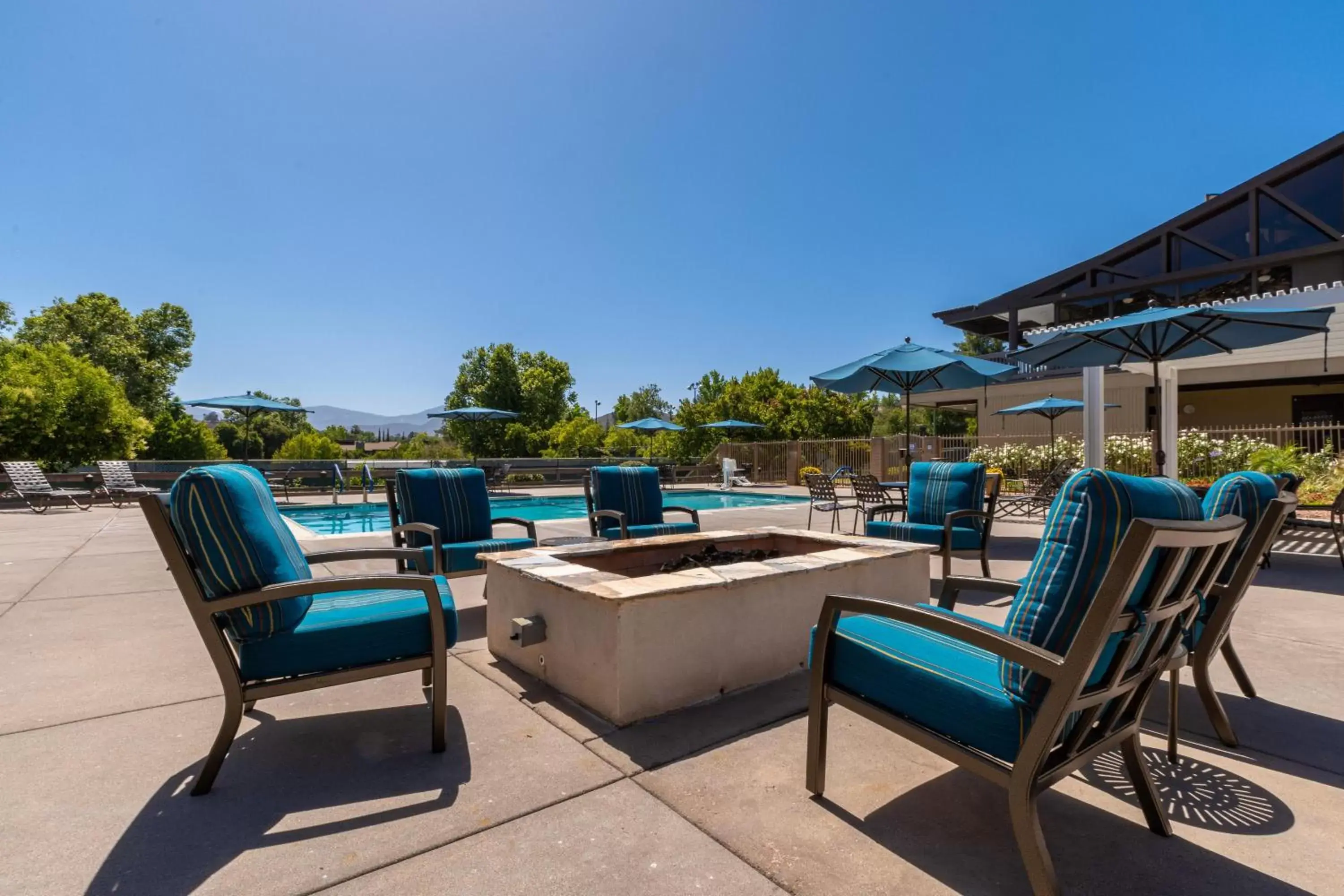 Pool view in San Diego Country Estates