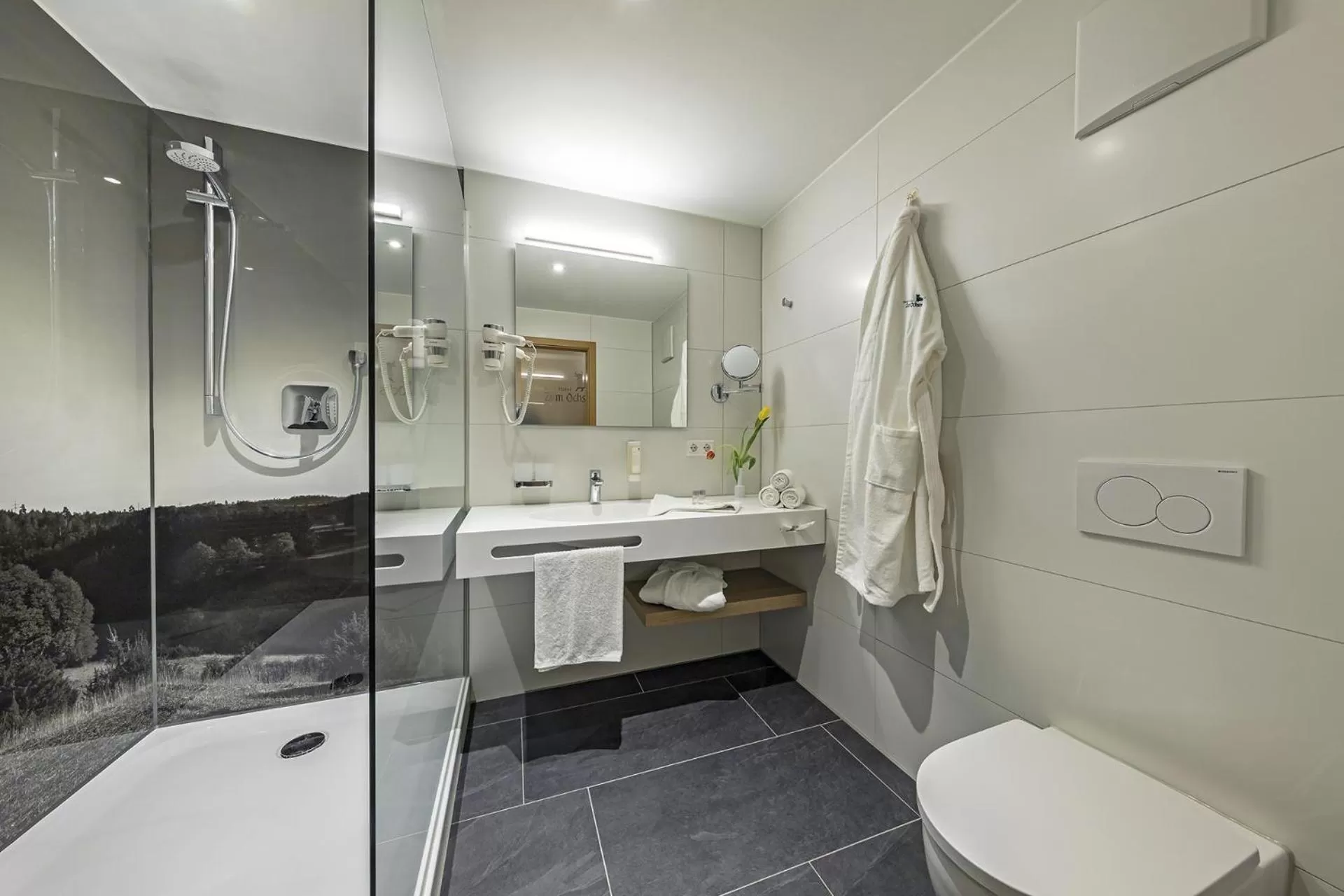 Bathroom in Gasthof - Hotel zum Ochsen GmbH