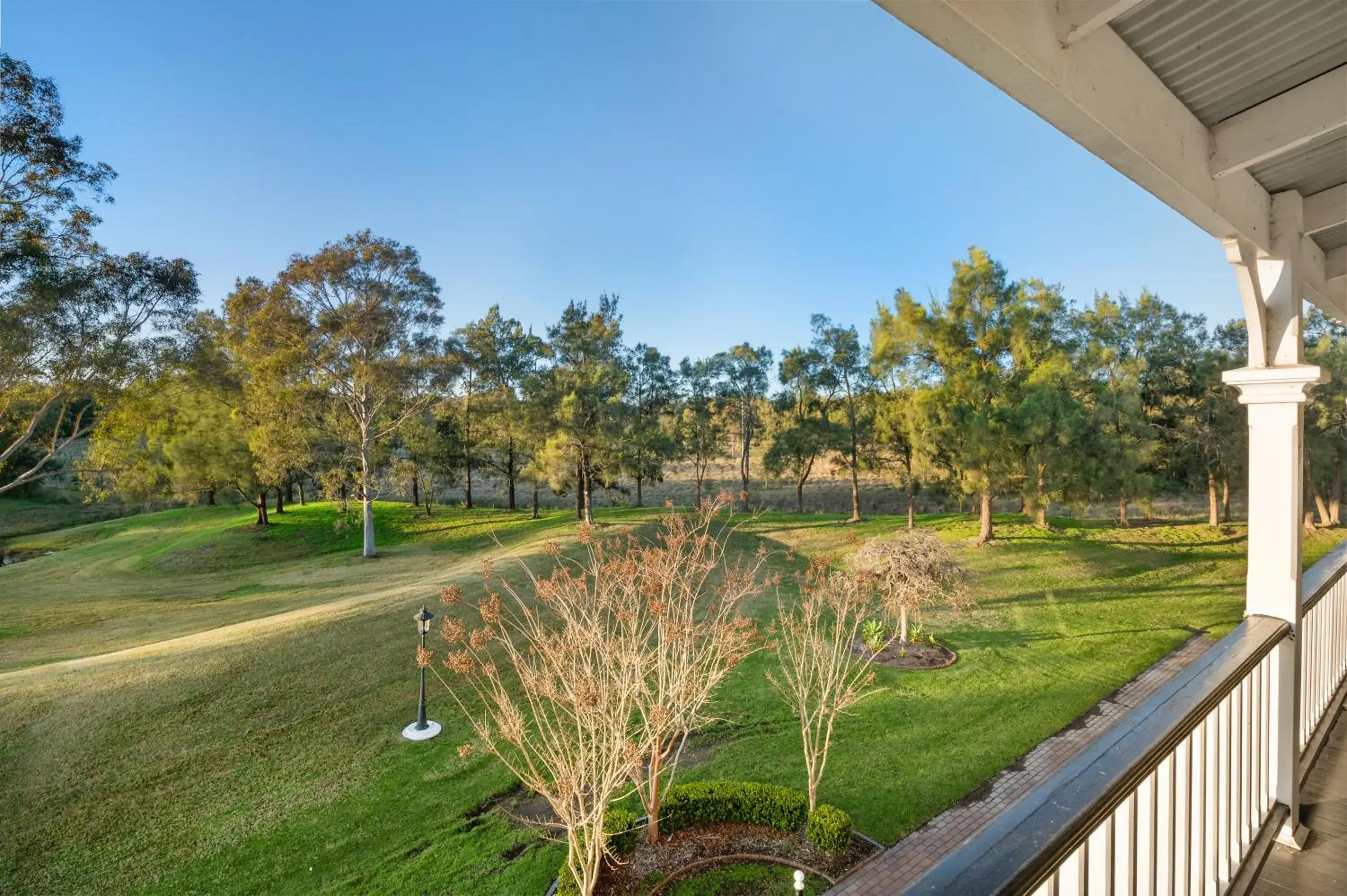 Garden view in The Convent Hunter Valley