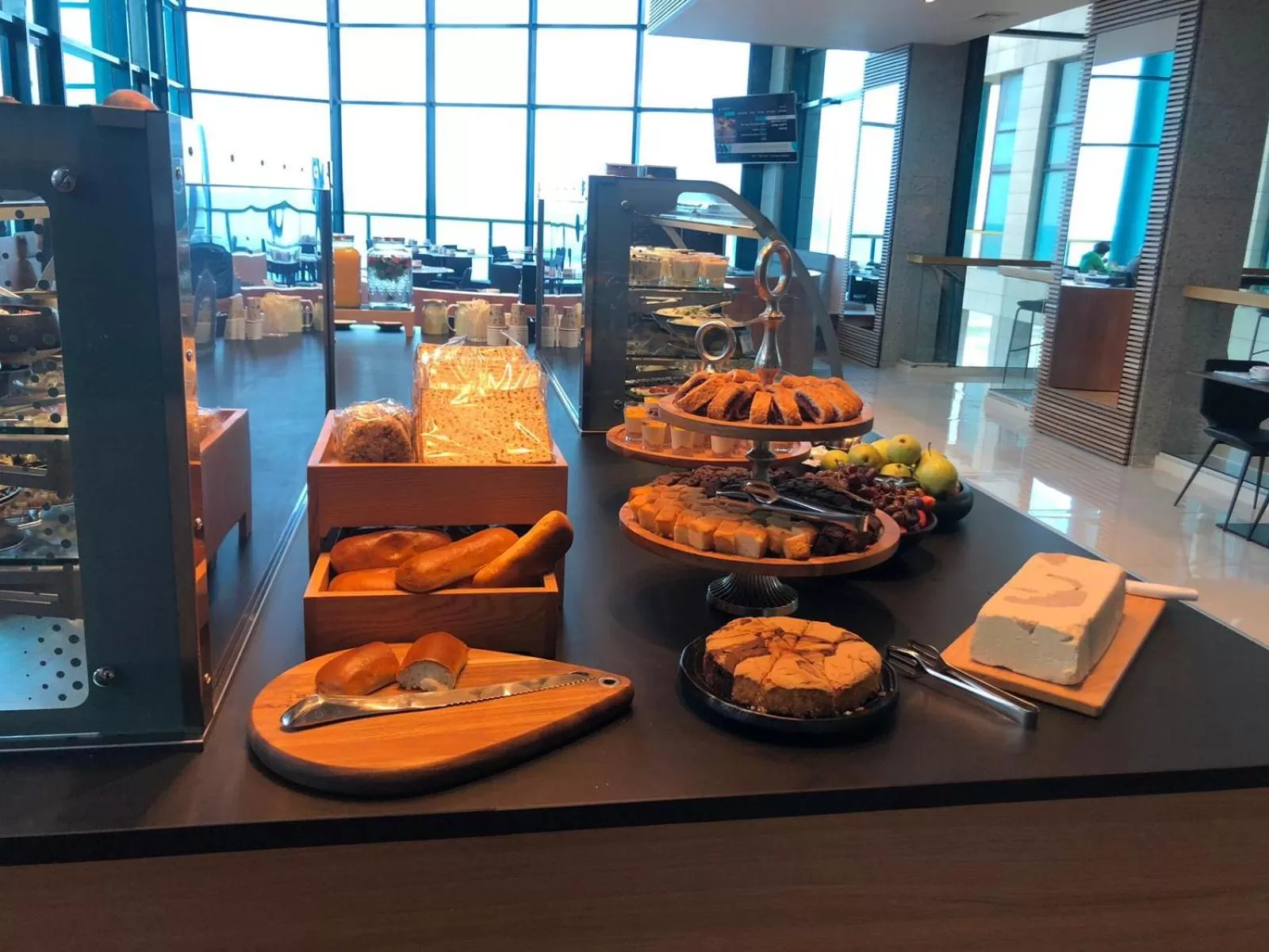 Buffet breakfast in Herbert Samuel Okeanos Suites Herzilya