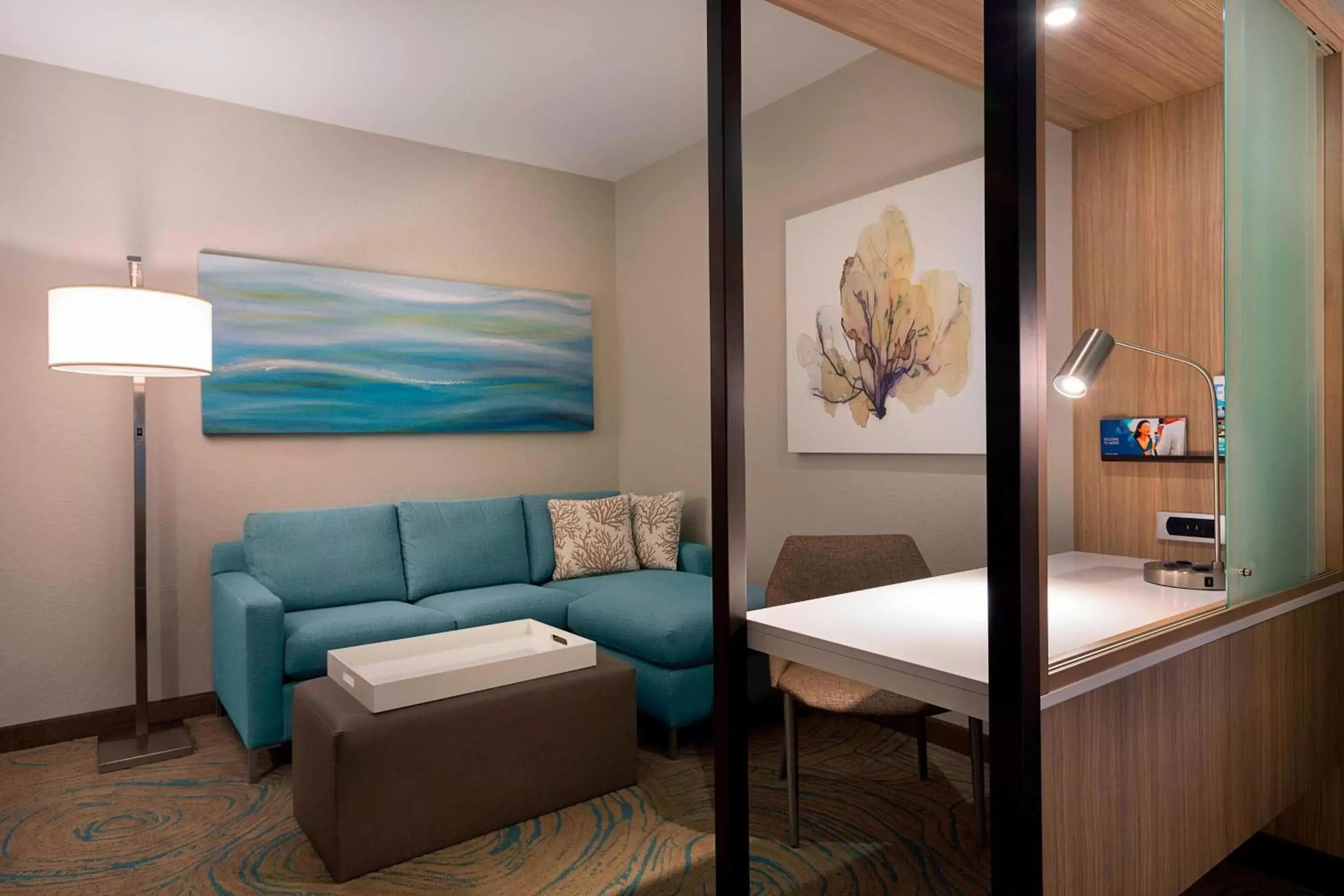 Living room, Seating Area in SpringHill Suites by Marriott New Smyrna Beach