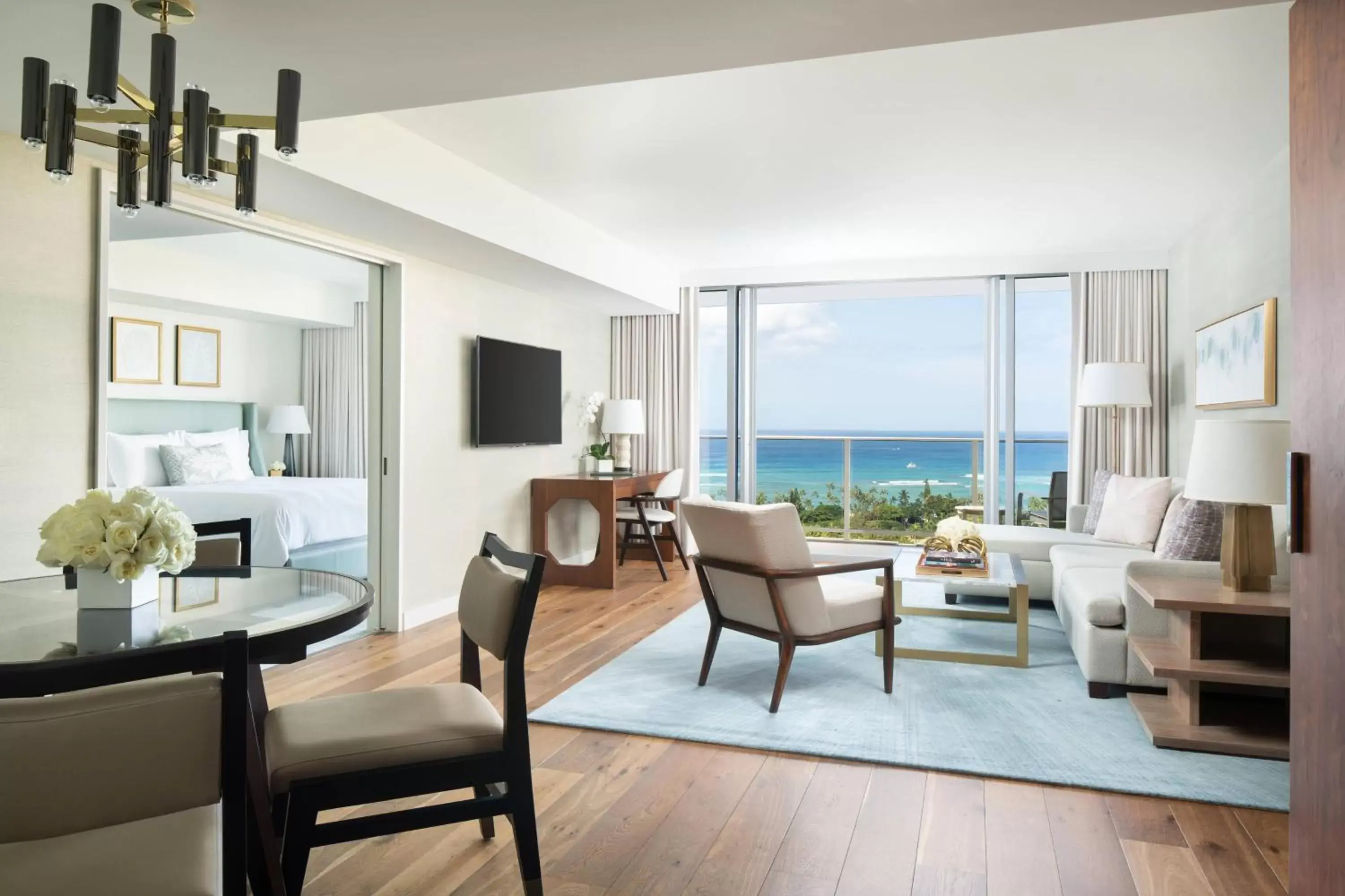 Photo of the whole room, Seating Area in The Ritz-Carlton Residences, Waikiki Beach Hotel