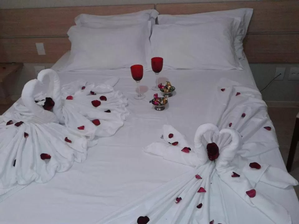 Decorative detail, Bed in Onix Inn Hotel