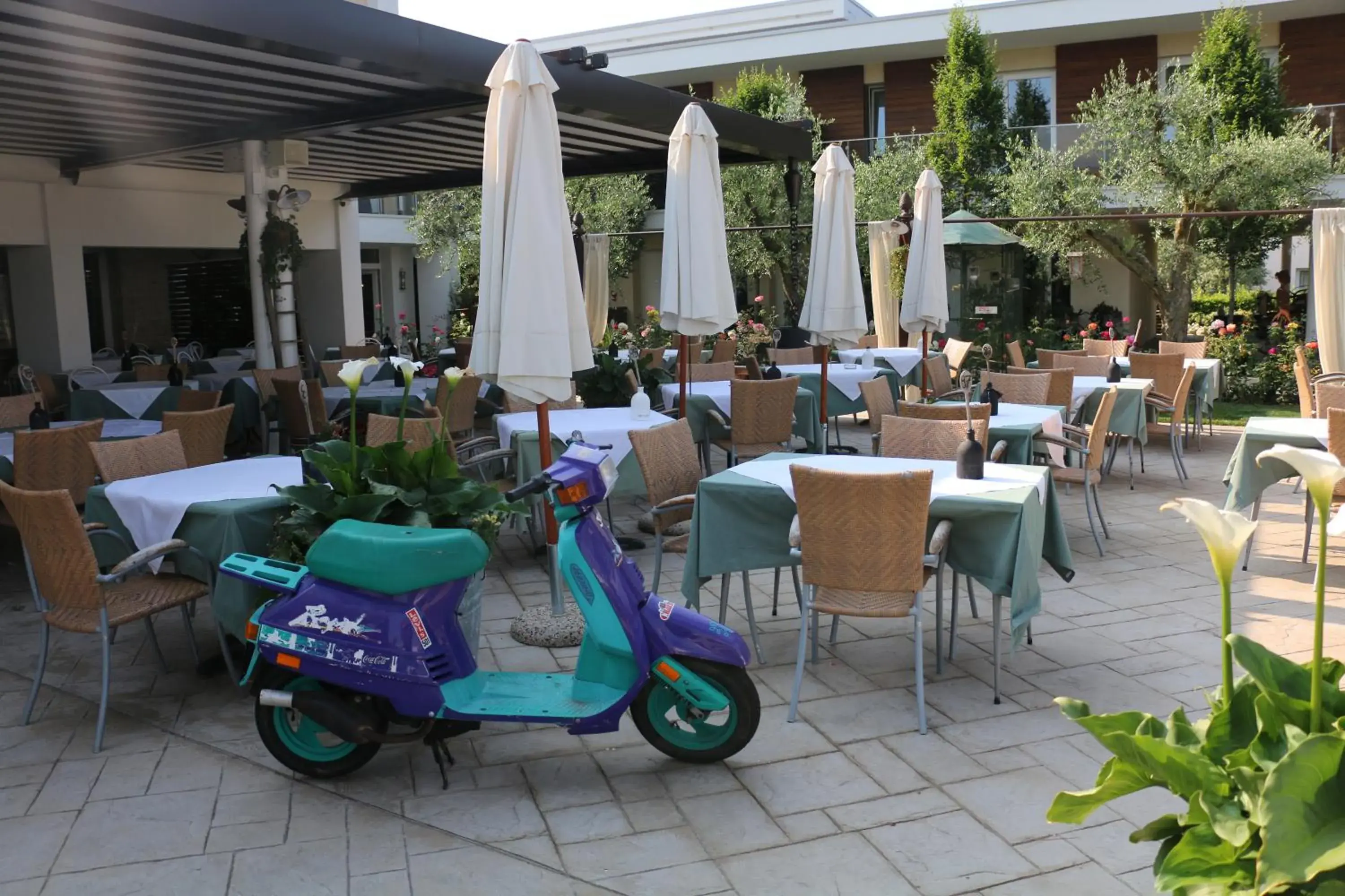 Patio, Restaurant/Places to Eat in Hotel Maximilian