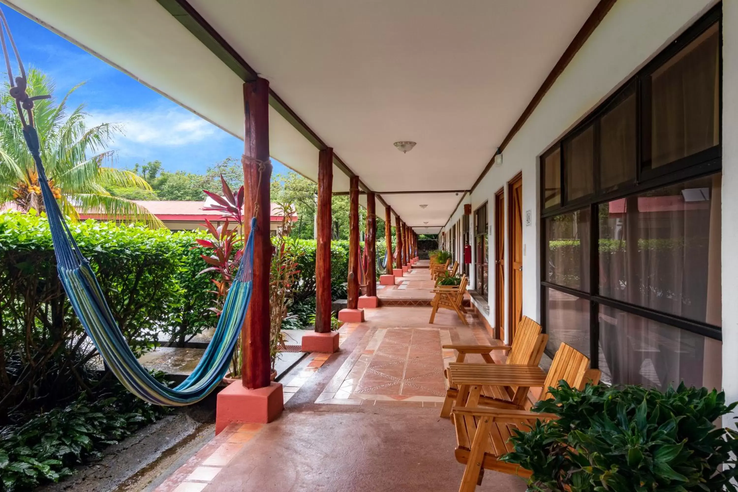 Patio in Hacienda Guachipelin Volcano Ranch Hotel & Hot Springs