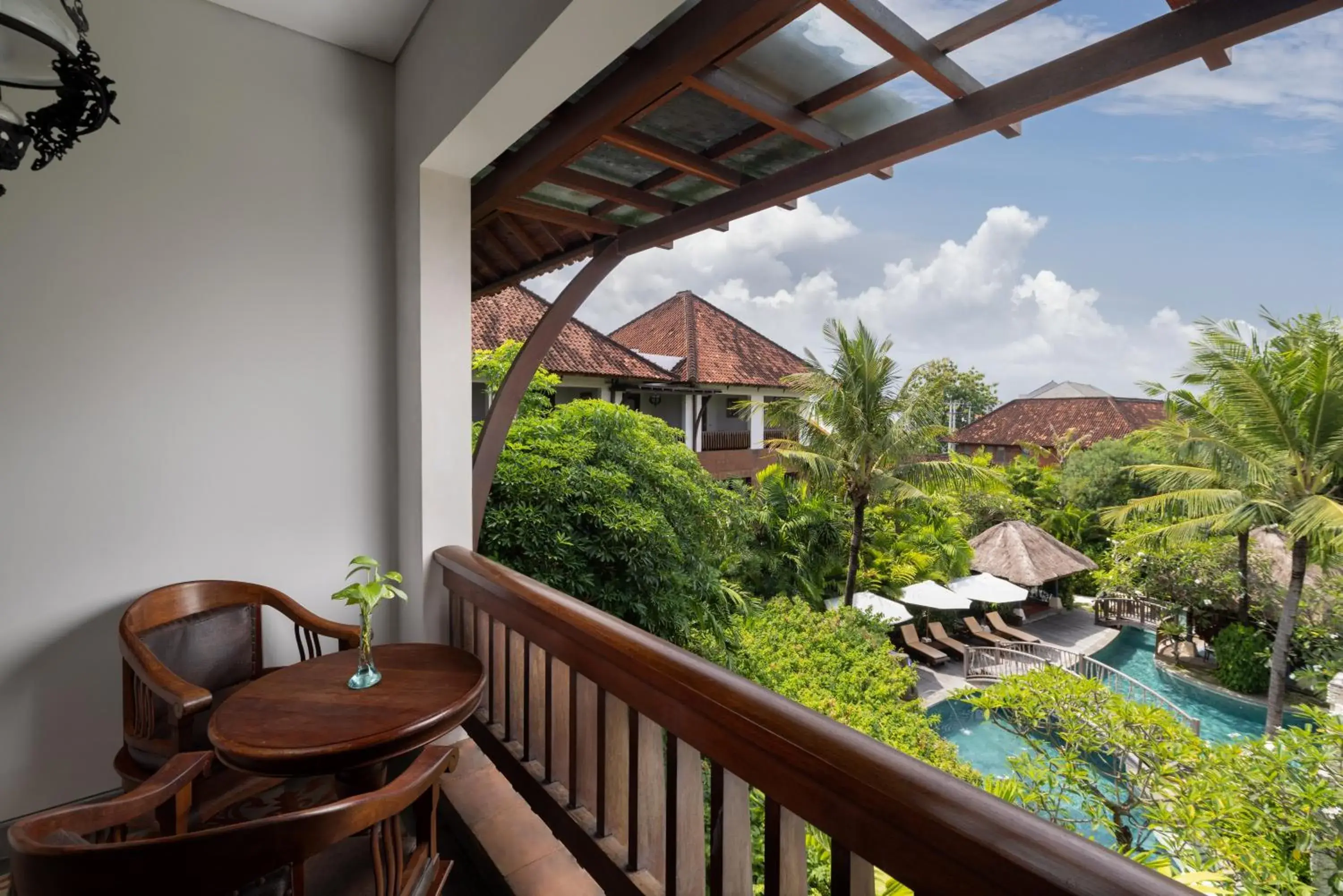 View (from property/room), Balcony/Terrace in The Alantara Sanur