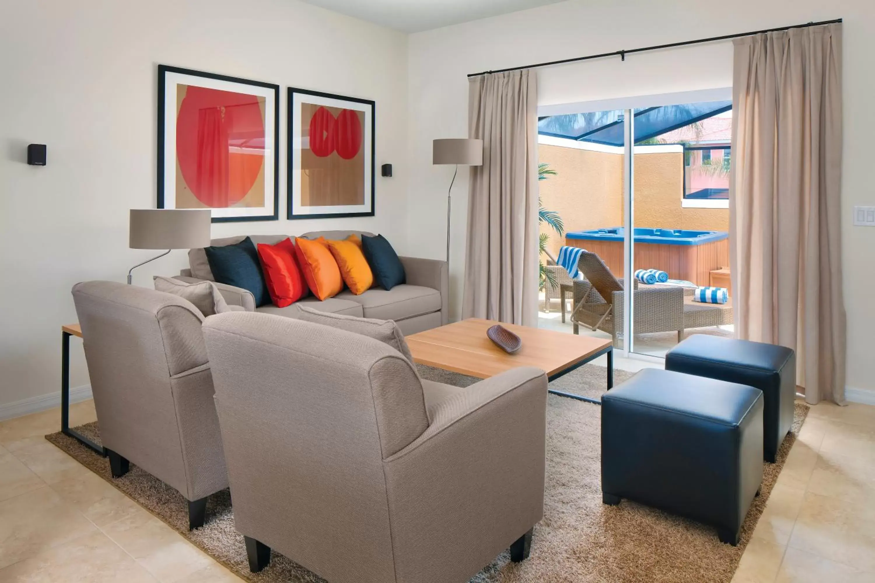 Living room, Seating Area in Encantada Resort Vacation Townhomes by IDILIQ