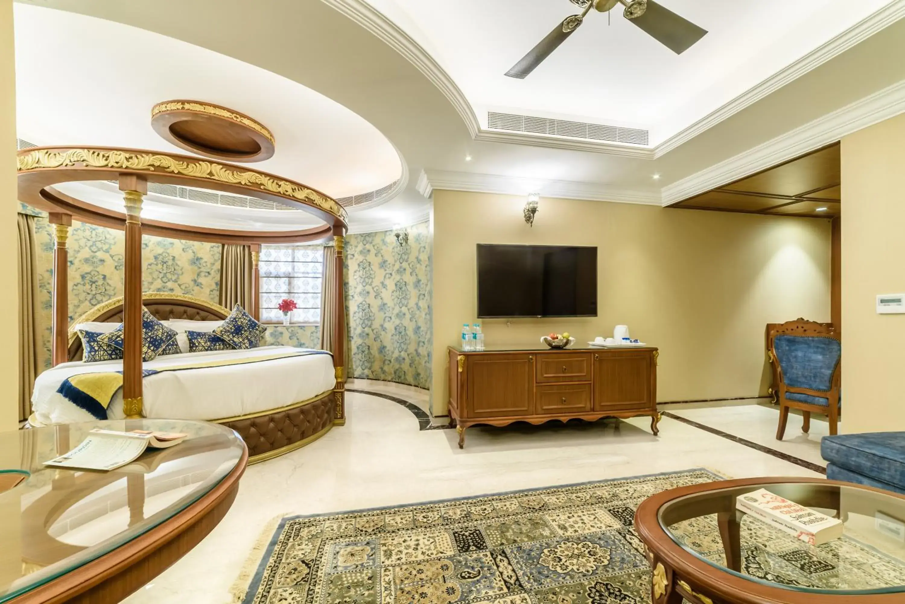 Bed in Fort Rajwada,Jaisalmer Bed in Fort Rajwada,Jaisalmer