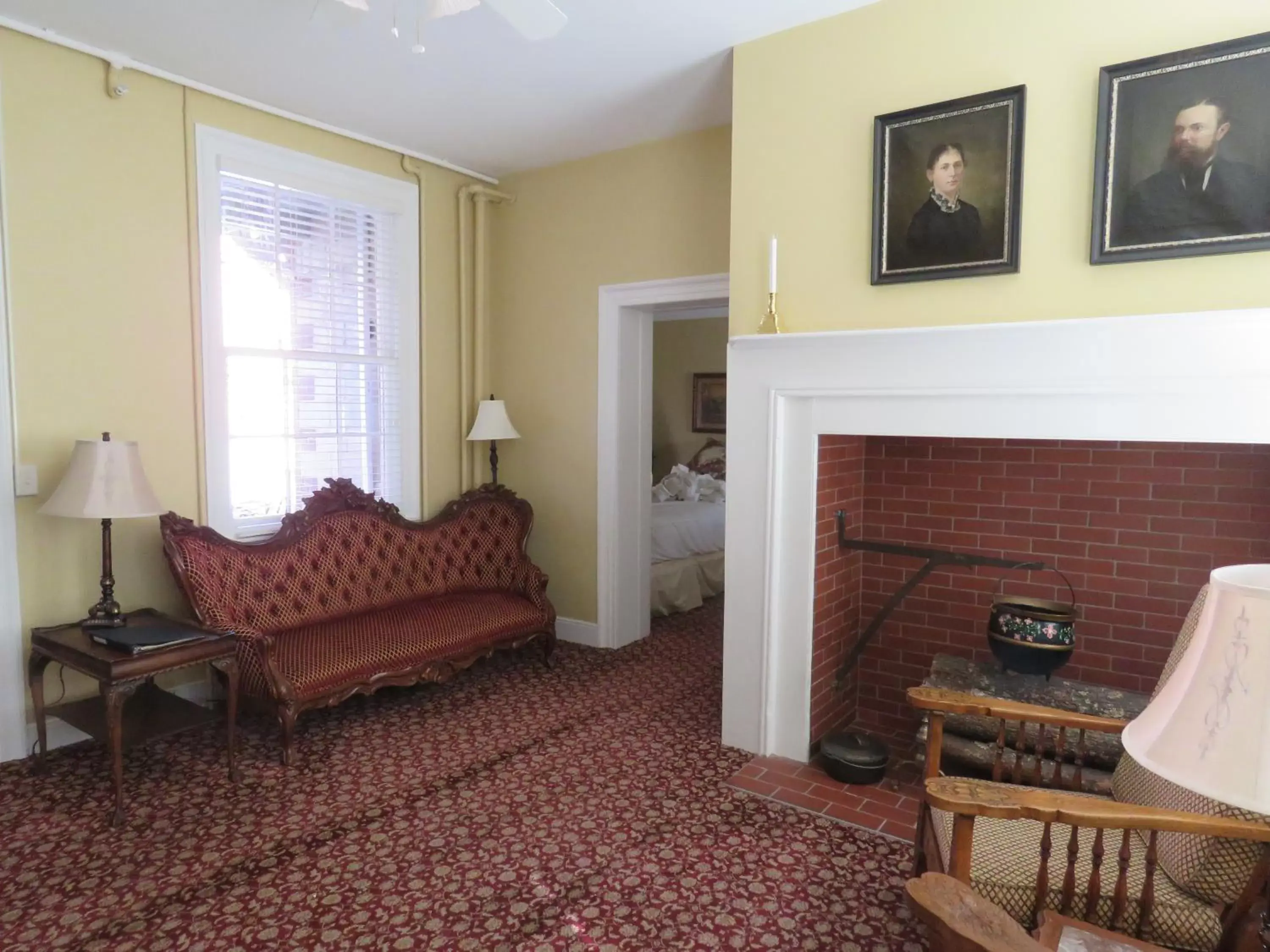 Seating Area in The Swope Manor Bed & Breakfast