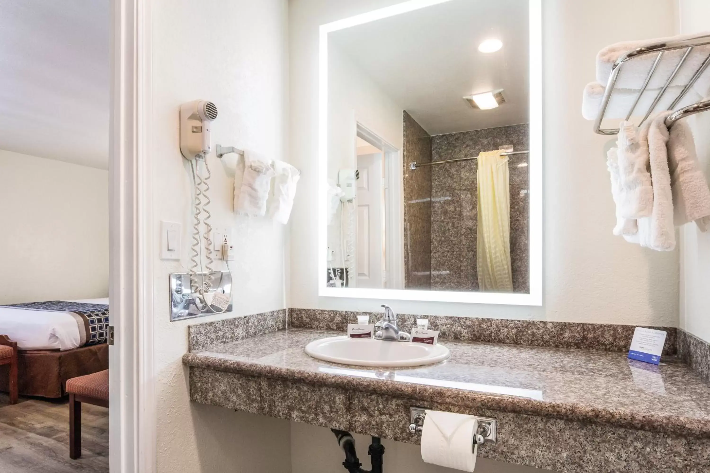 Bathroom in Rodeway Inn near Downtown Monterey