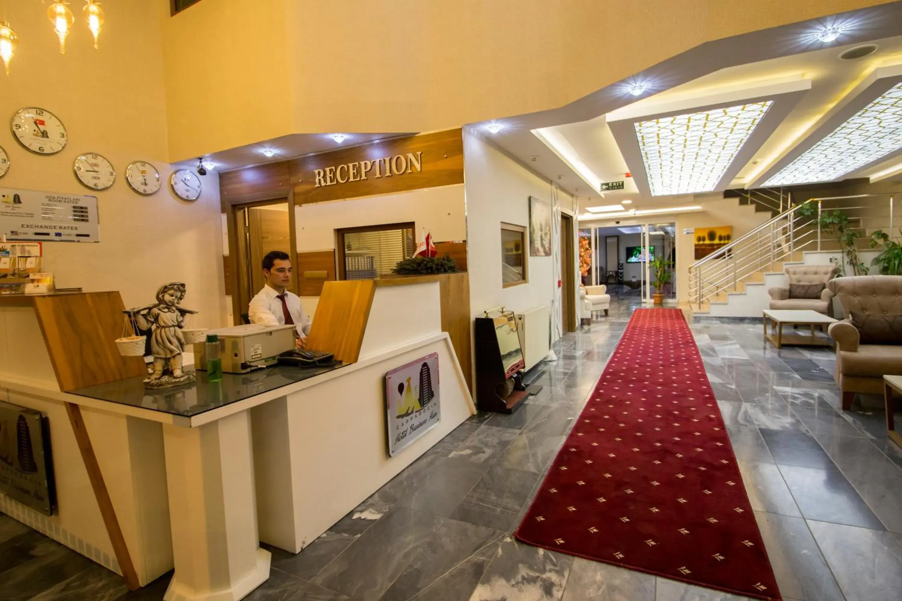 Lobby/Reception in HOTEL BUSİNESS HAN